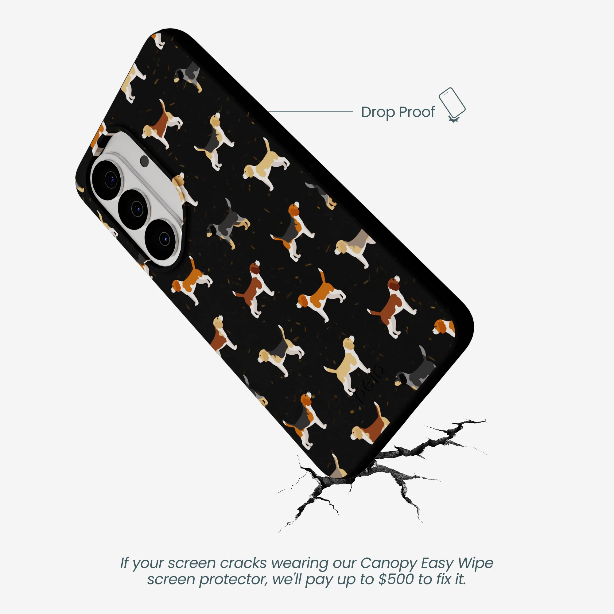 Black Beagle Buds Samsung Galaxy S26 Case - Image 4