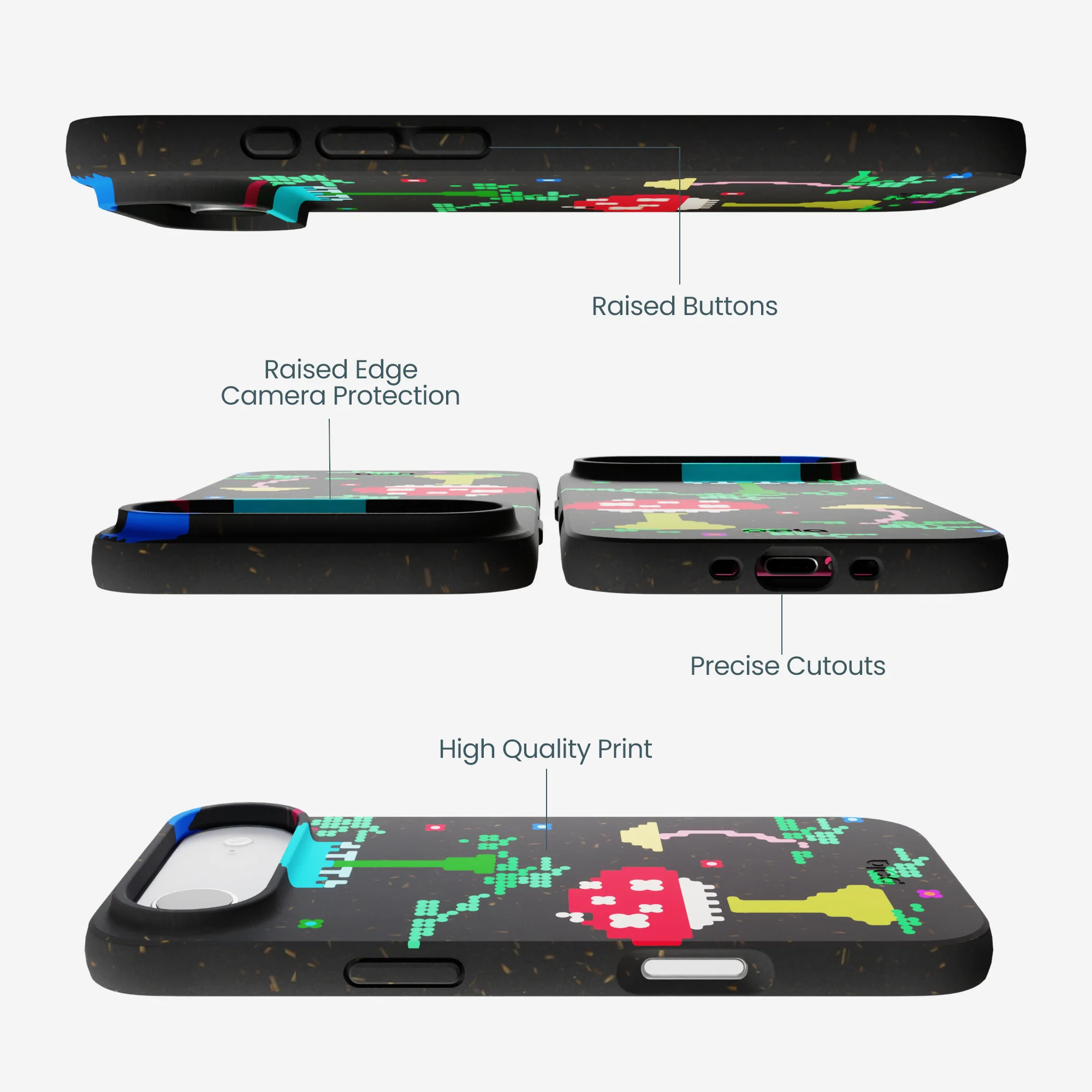 Black Byte Bloom iPhone Air Case - Image 3