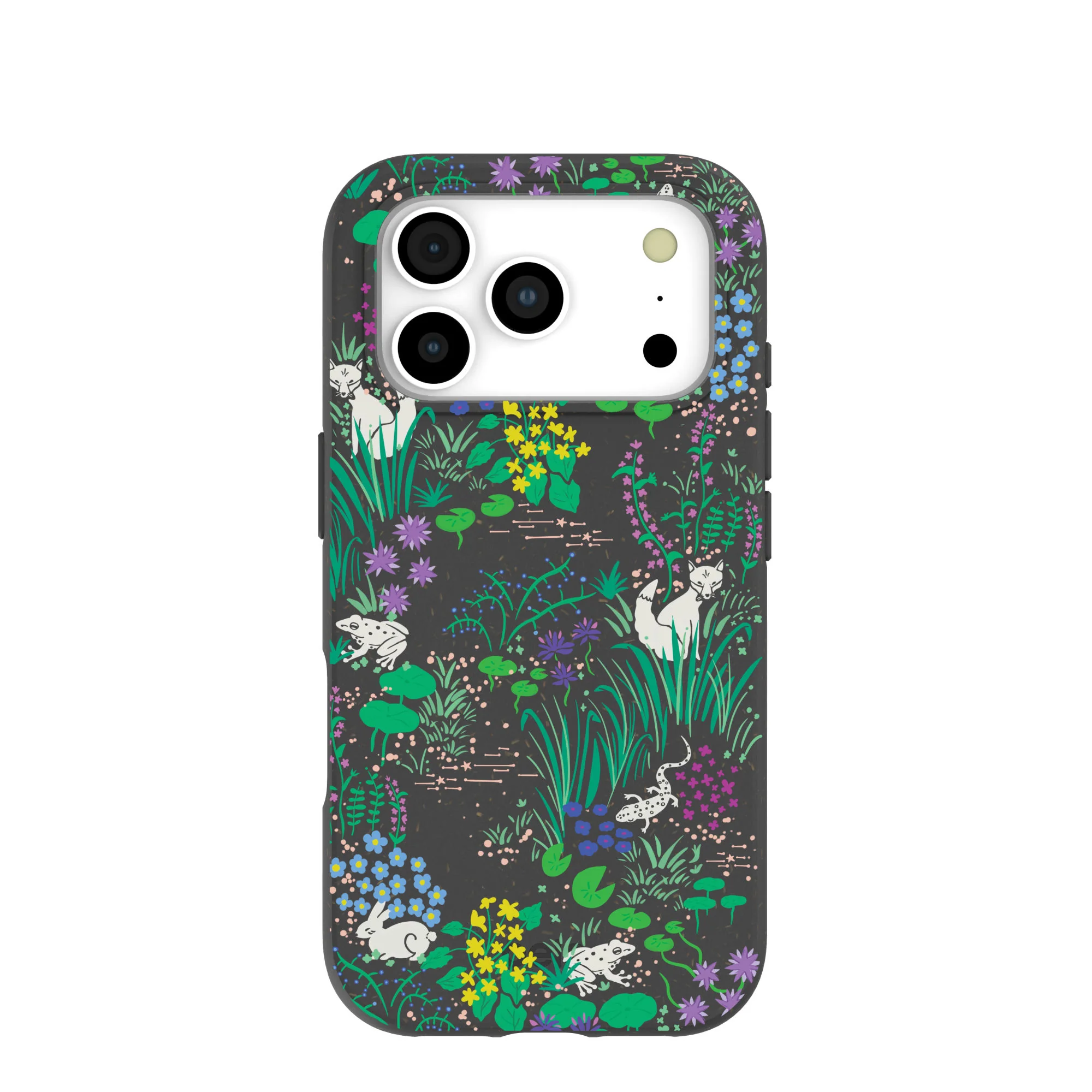 Black Midnight Pond iPhone 17 Pro Case