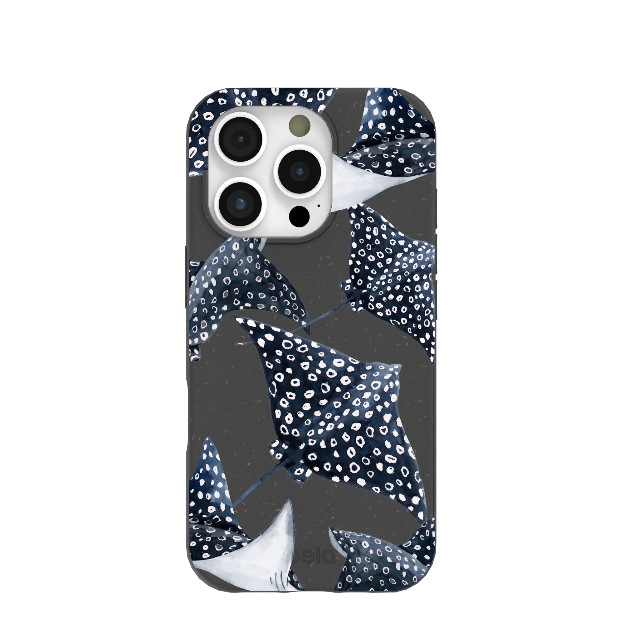 Black Midnight Rays iPhone 16 Pro Case
