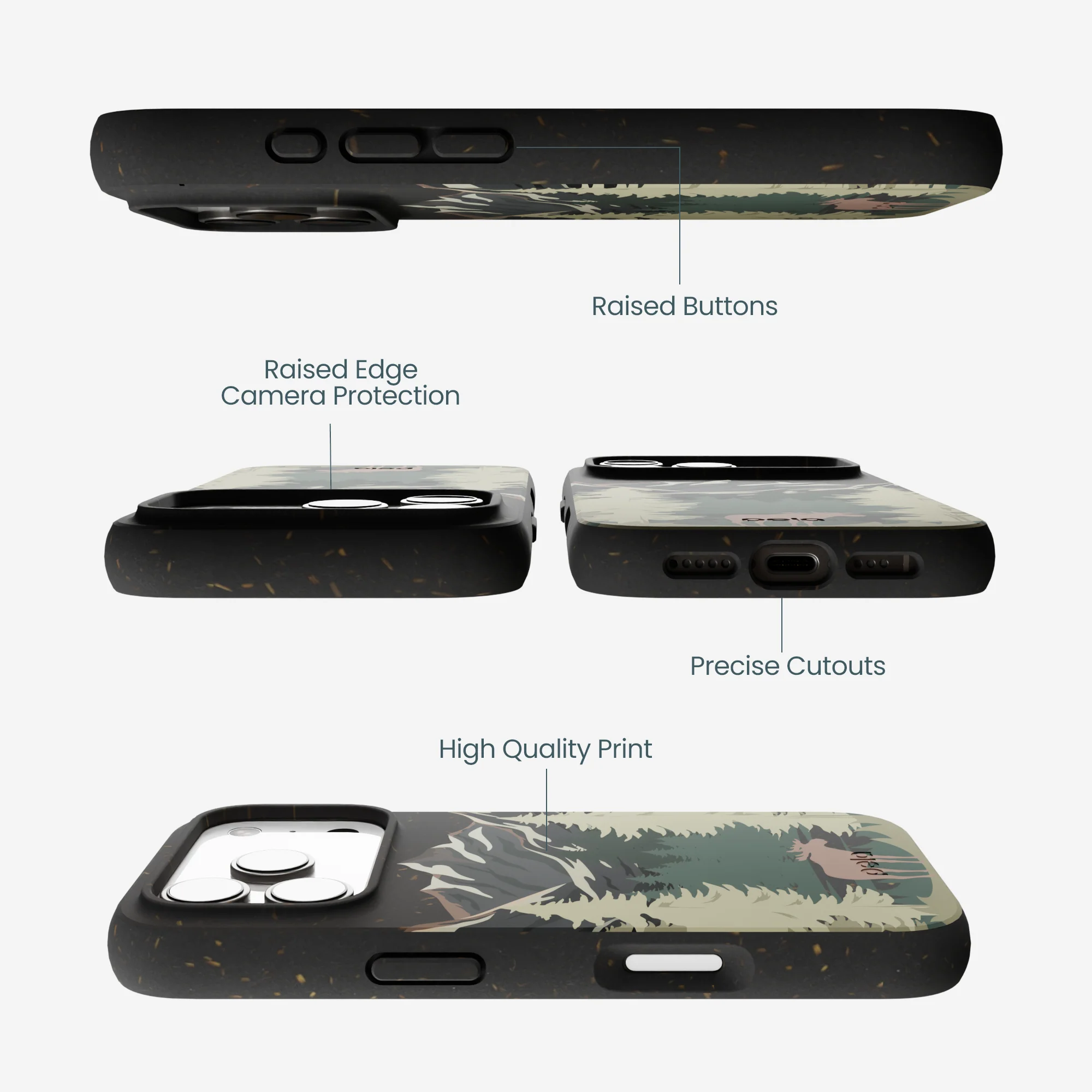 Black Moose Mountain iPhone 17 Pro Case - Image 3