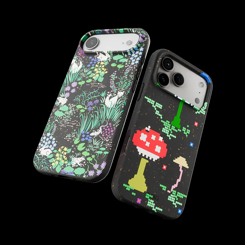 Black Mushroom Party Samsung Galaxy S23+(Plus) Case - Image 9