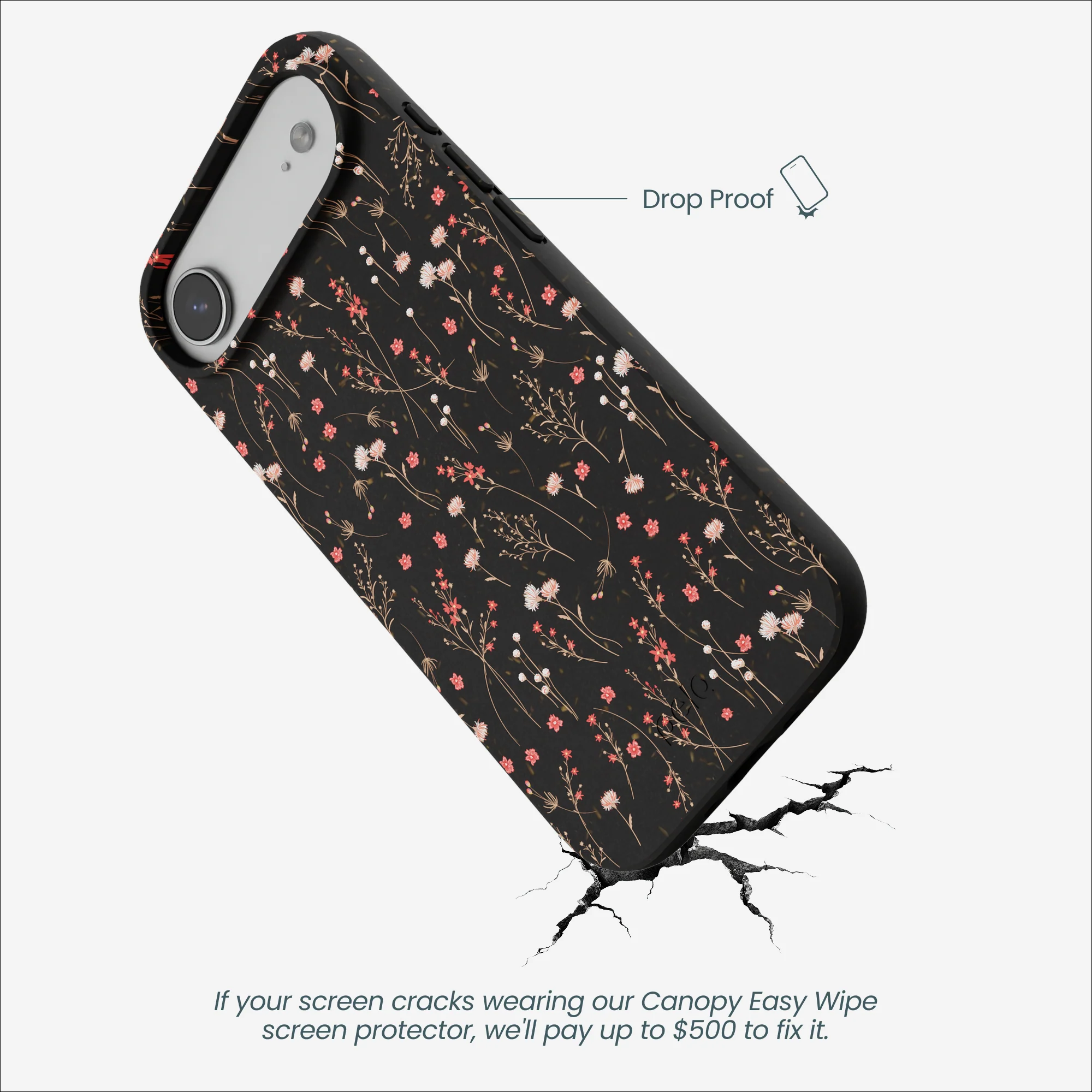 Black Night Garden iPhone Air Case - Image 5