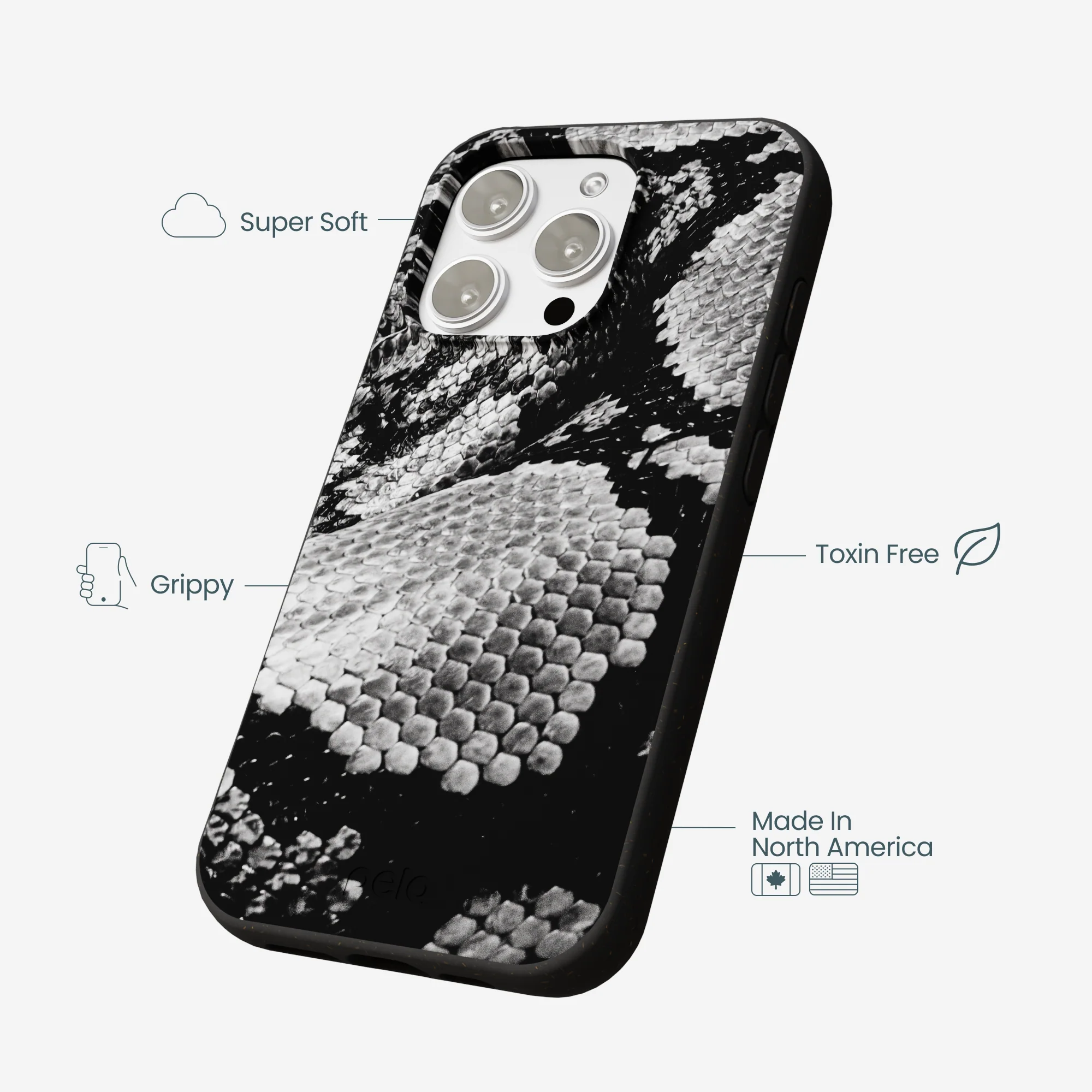 Black Snake Scale iPhone 16 Pro Max Case - Image 4