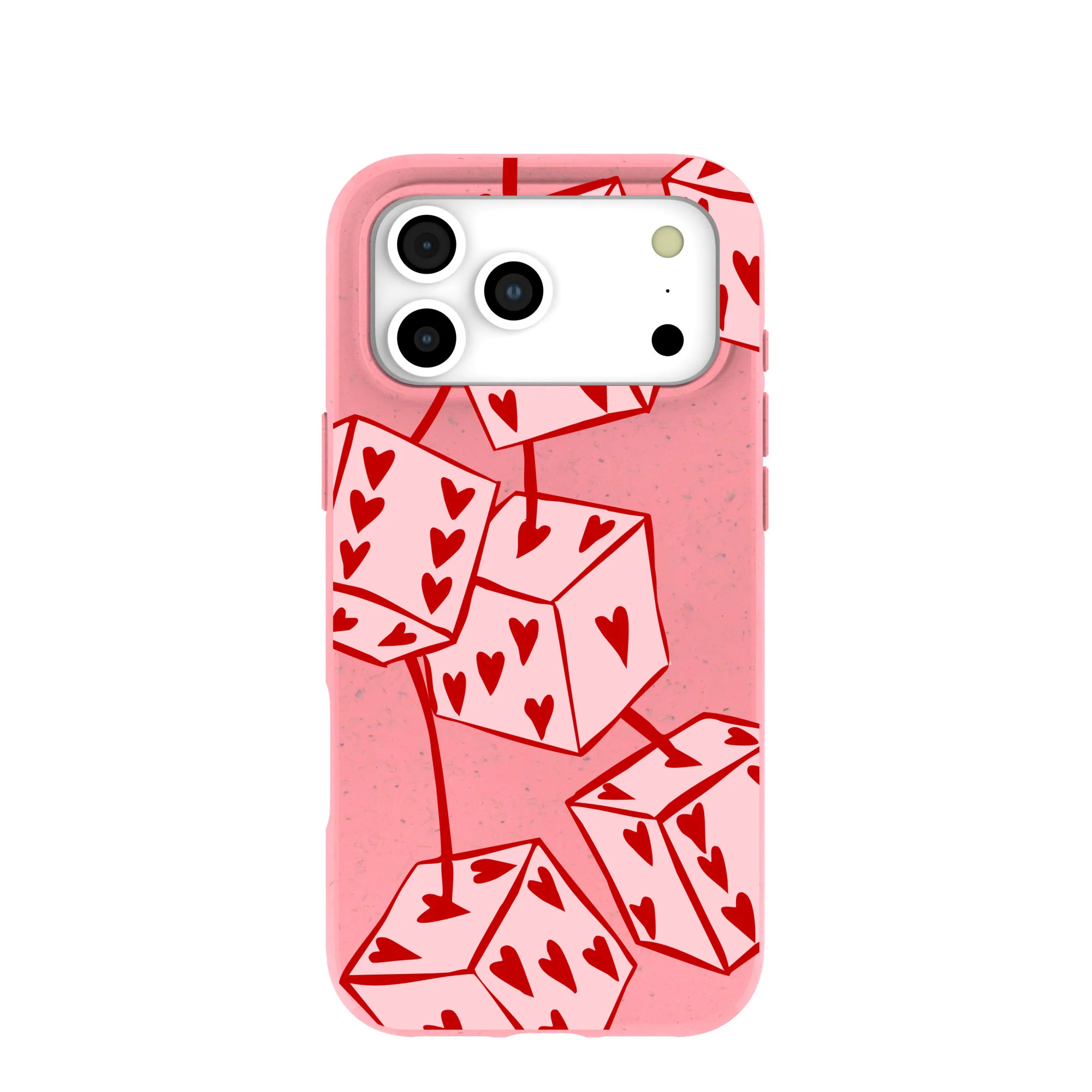 Bubblegum Pink Dicey Cherries iPhone 17 Pro Max Case