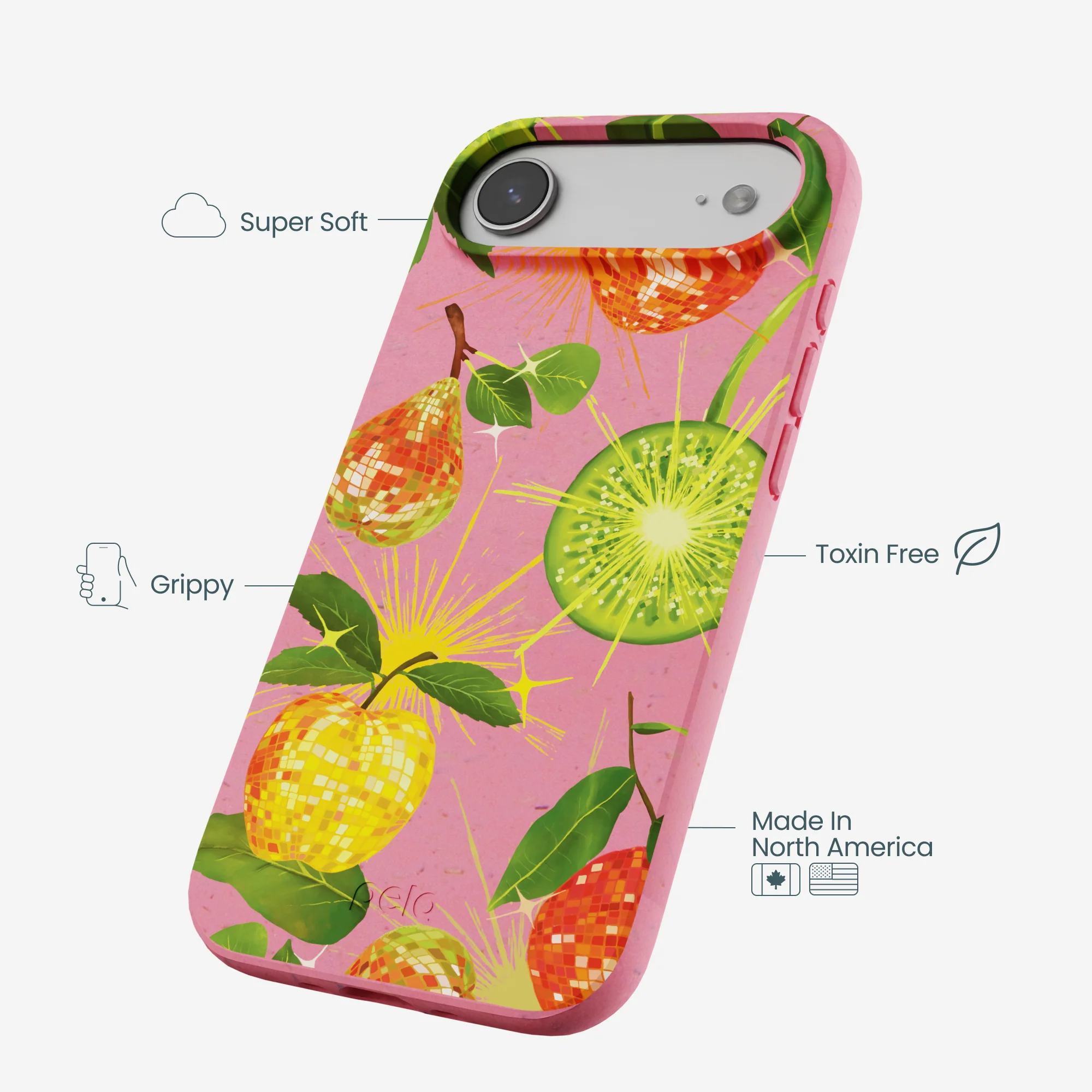Bubblegum Pink Disco Fruity iPhone Air Case - Image 4