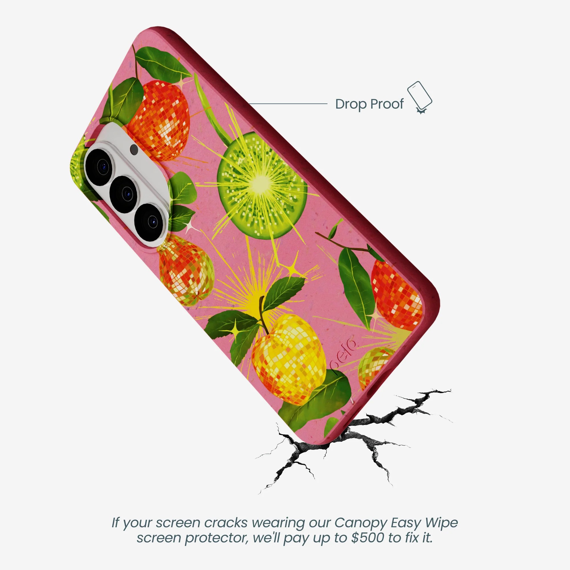 Bubblegum Pink Disco Fruity Samsung Galaxy S26 Case - Image 5