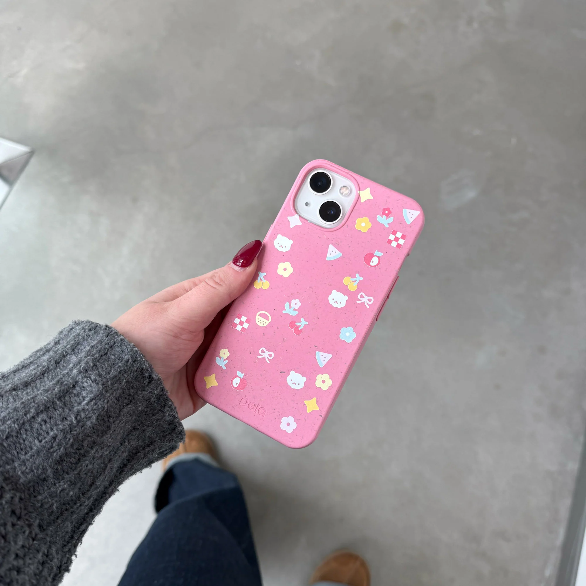 Bubblegum Pink Pretty Picnic iPhone 16 Case - Image 2