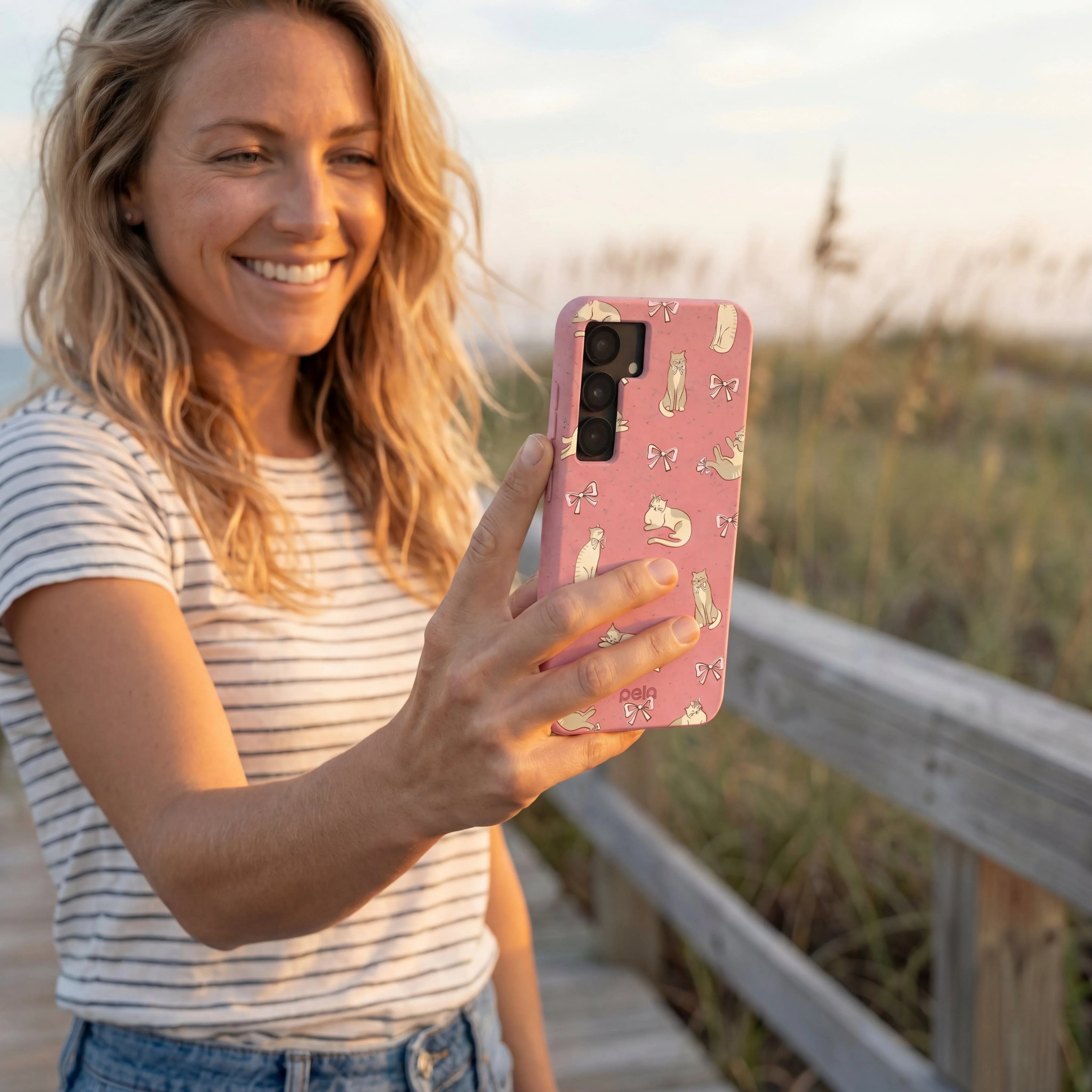 Bubblegum Pink Purrfection Samsung Galaxy S25 Case - Image 2