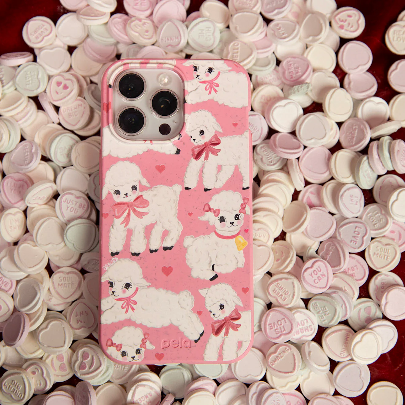 Bubblegum Pink Wool You Be Mine Google Pixel 7 Case - Image 2