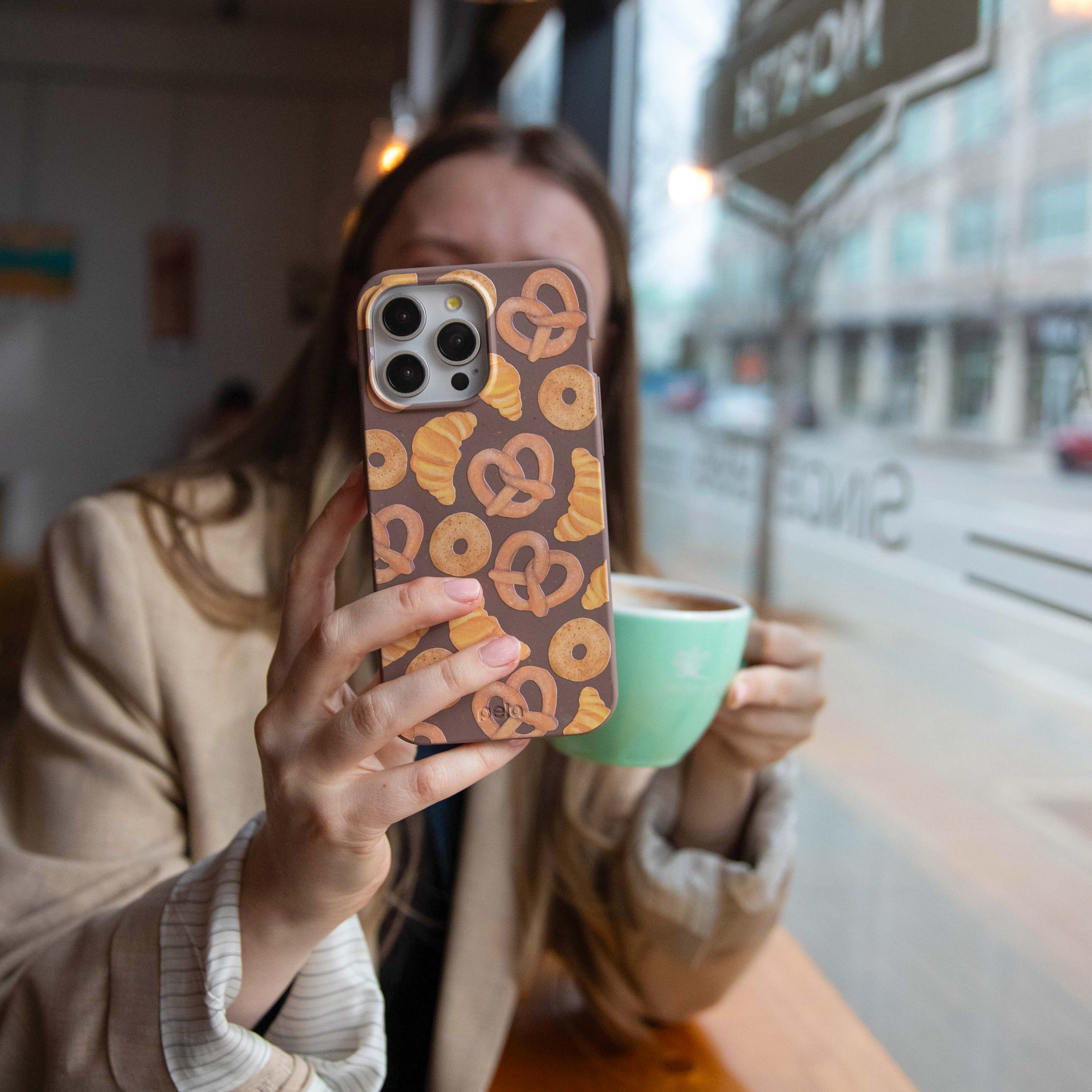 Chocolate Brown Baked Goodies Samsung Galaxy S23 Case - Image 2