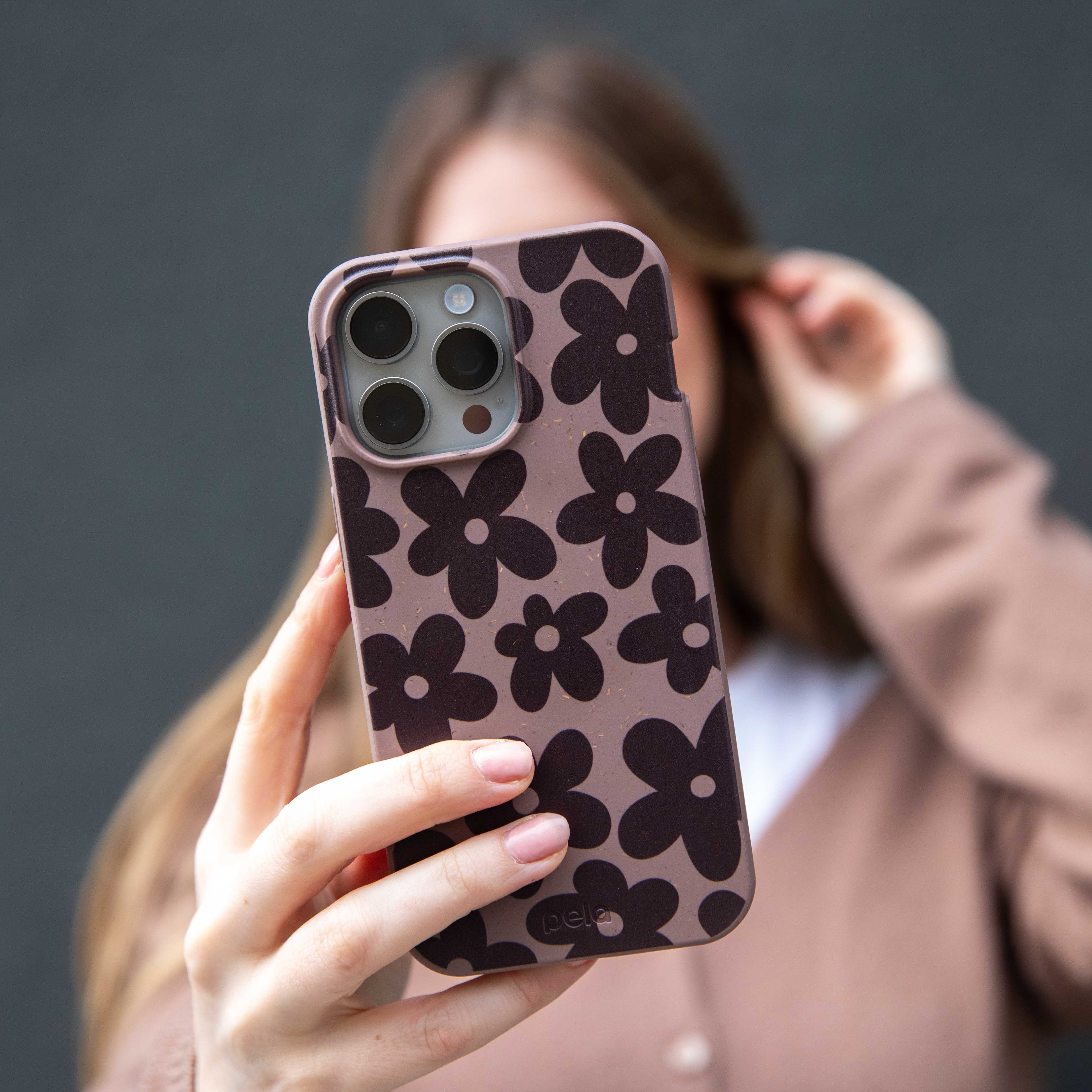 Chocolate Brown Earthy Blooms Google Pixel 9 Pro XL Case - Image 5