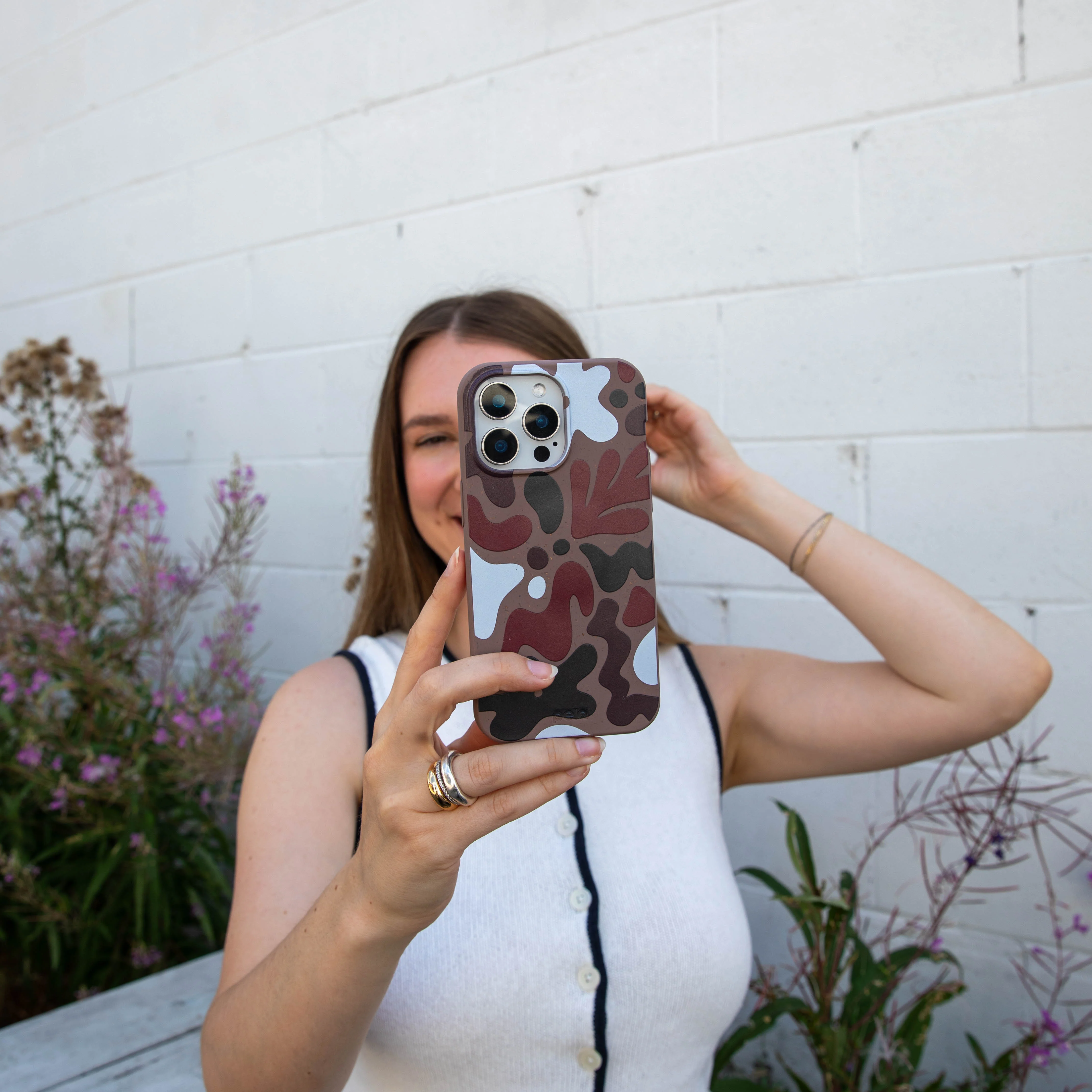 Chocolate Brown Earthy Curves Google Pixel 6a Case - Image 7