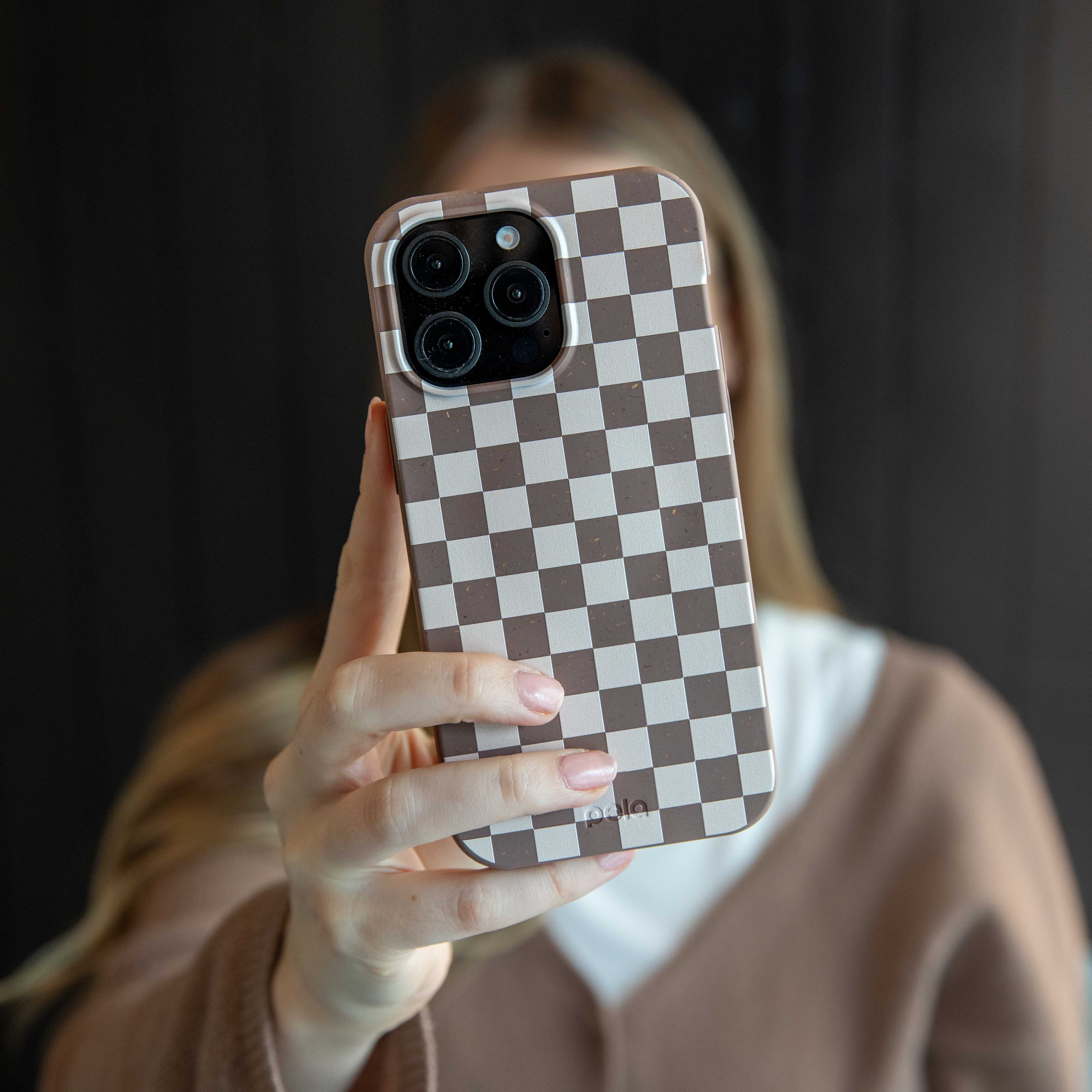 Chocolate Brown Latte Check Google Pixel 9 Pro XL Case - Image 6