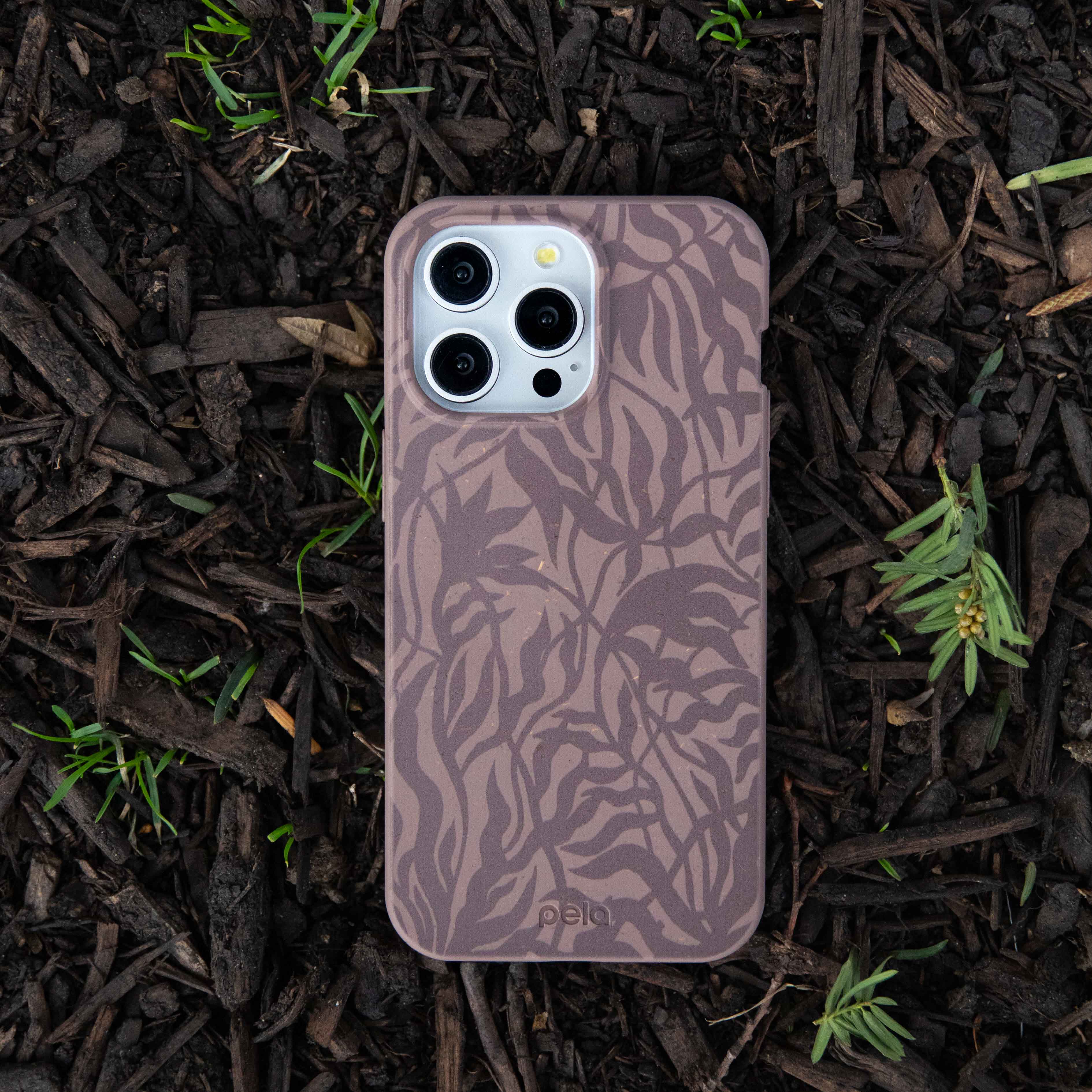 Chocolate Brown Rustic Leaves iPhone 16 Plus Case - Image 6