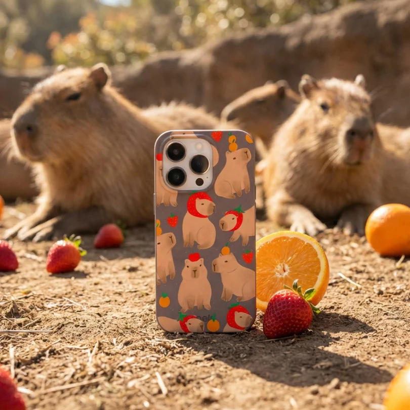 Chocolate Brown Sweet Capybaras Google Pixel 10 Pro XL Case - Image 6