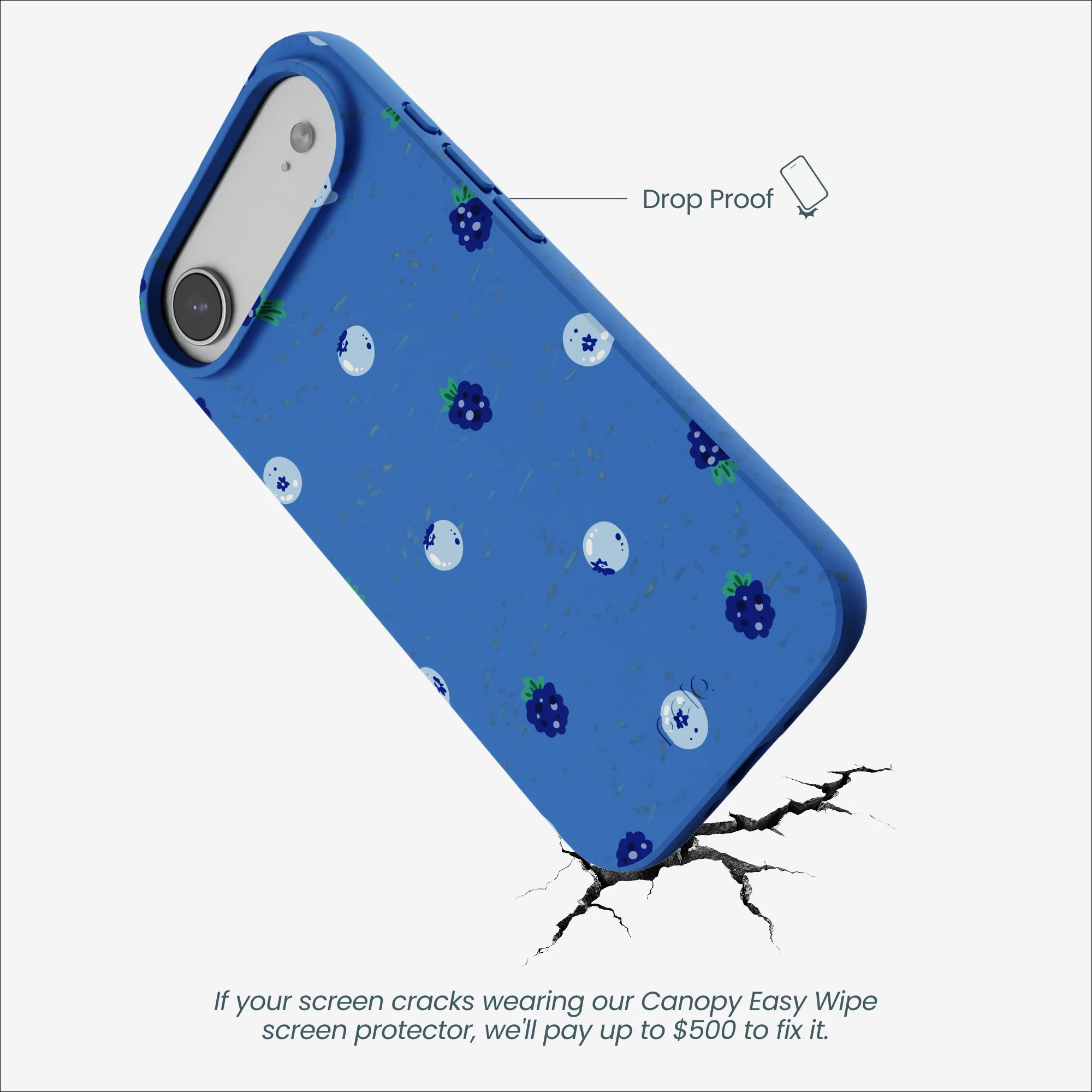 Electric Blue Black and Blue iPhone Air Case - Image 4