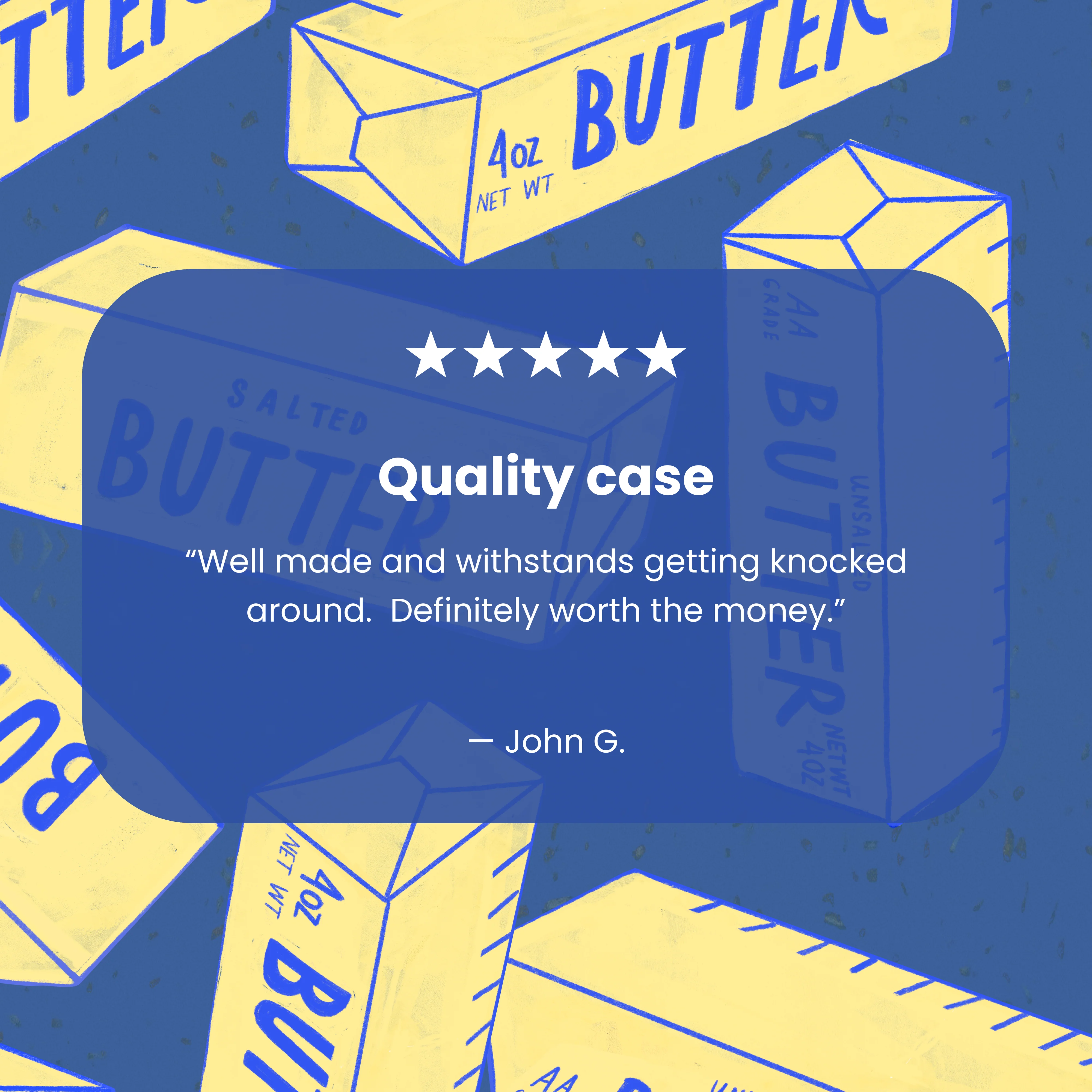 Electric Blue Butter Love Google Pixel 8a Case - Image 4