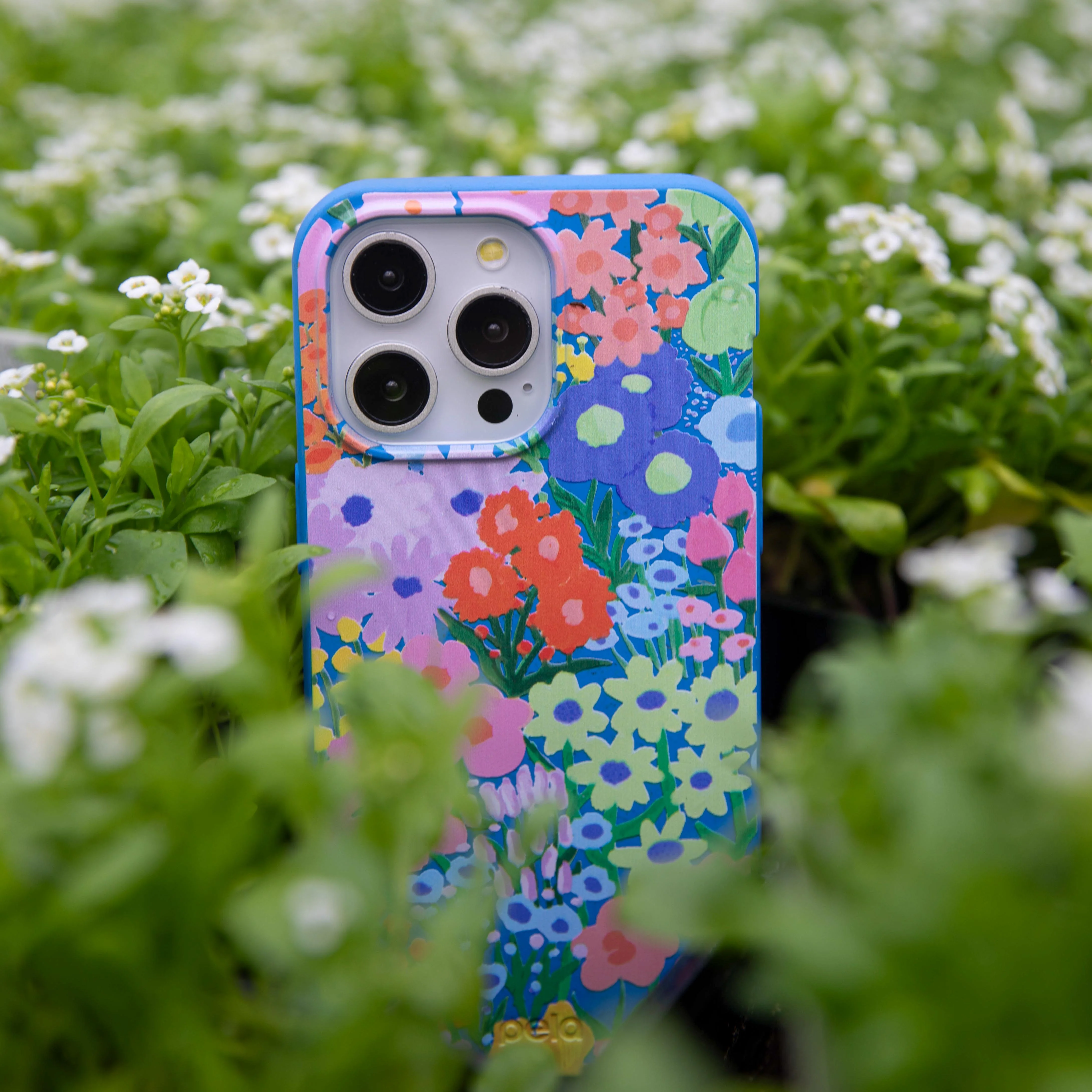 Electric Blue Painted Garden Google Pixel 9 Pro XL Case - Image 7