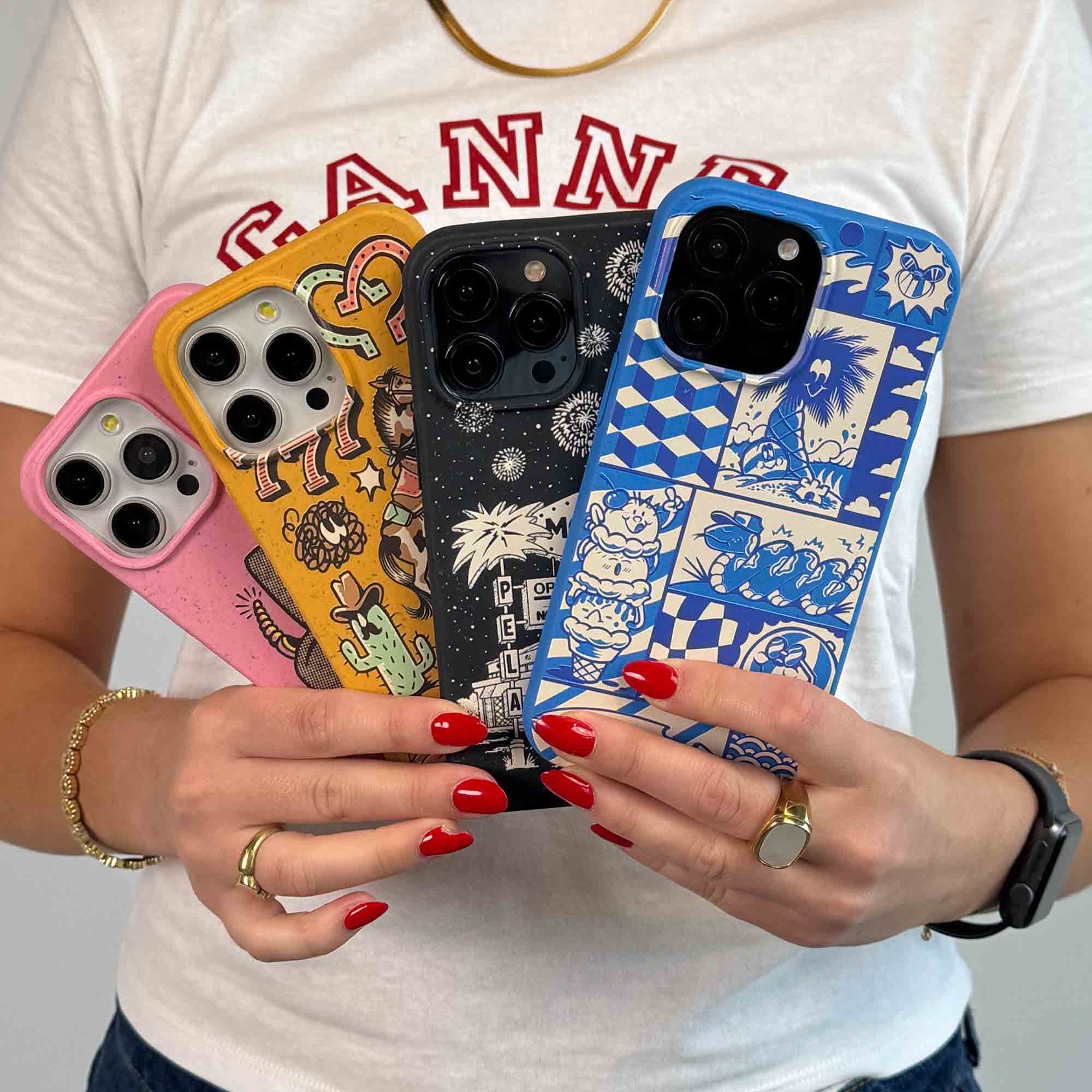Electric Blue Summer Blues Samsung Galaxy S25+(Plus) Case - Image 4