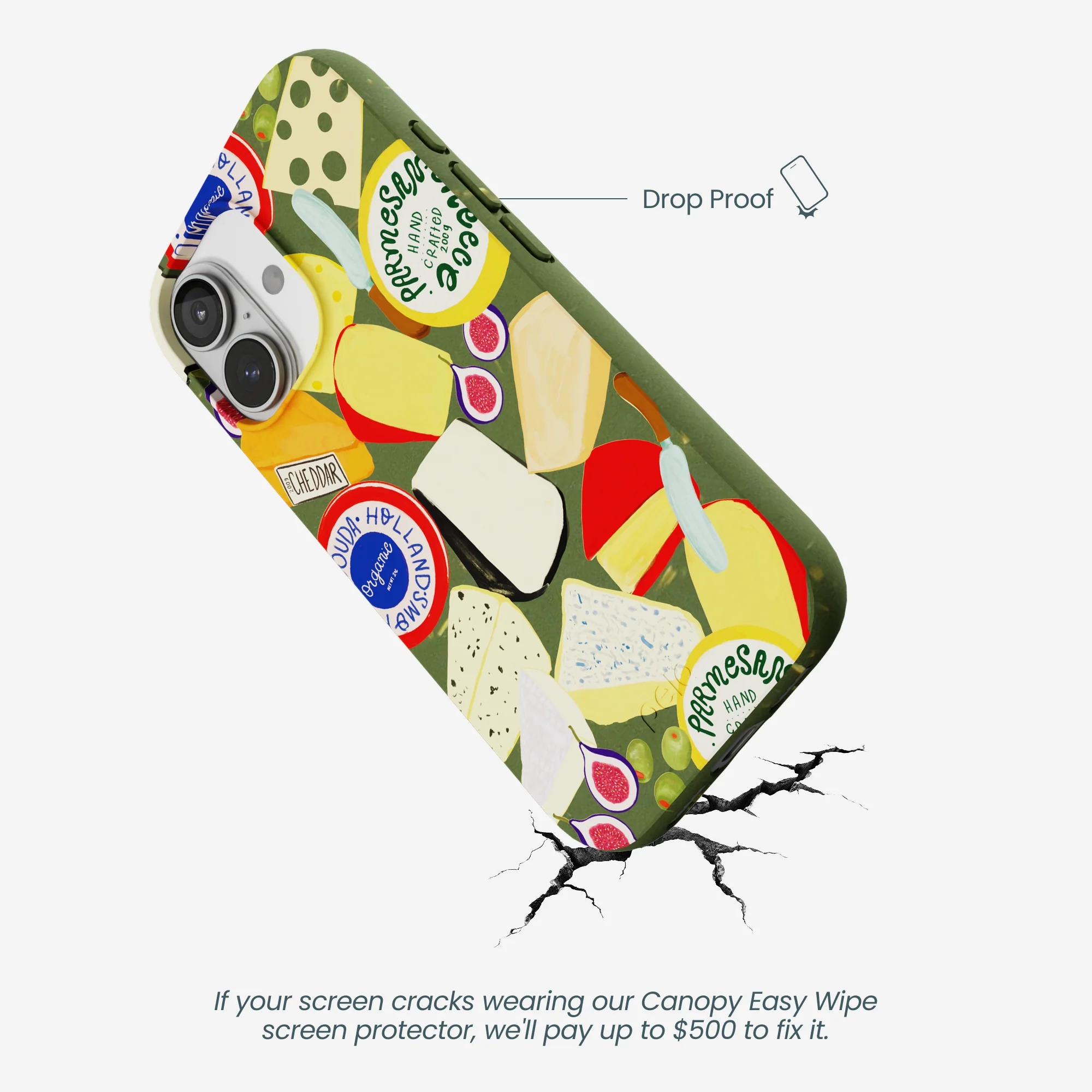 Forest Floor Cheese Spread iPhone 17 Case - Image 4