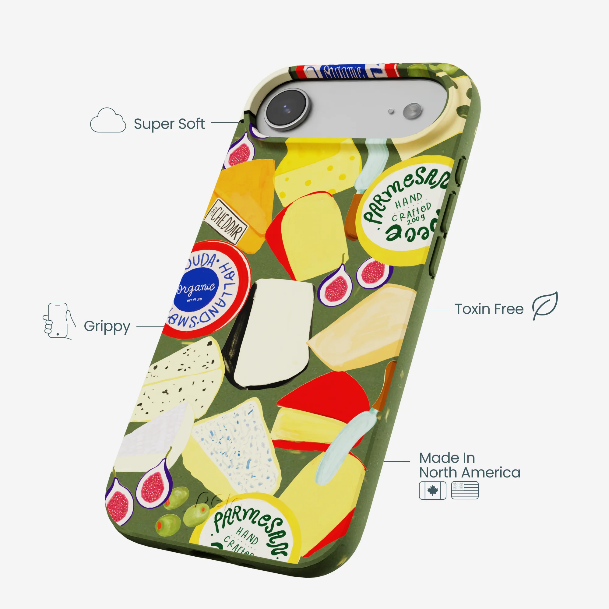 Forest Floor Cheese Spread iPhone Air Case - Image 4