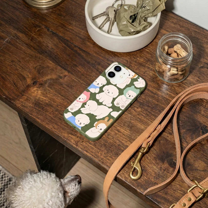 Forest Floor Cloud Poodles Samsung Galaxy S22 Case - Image 2