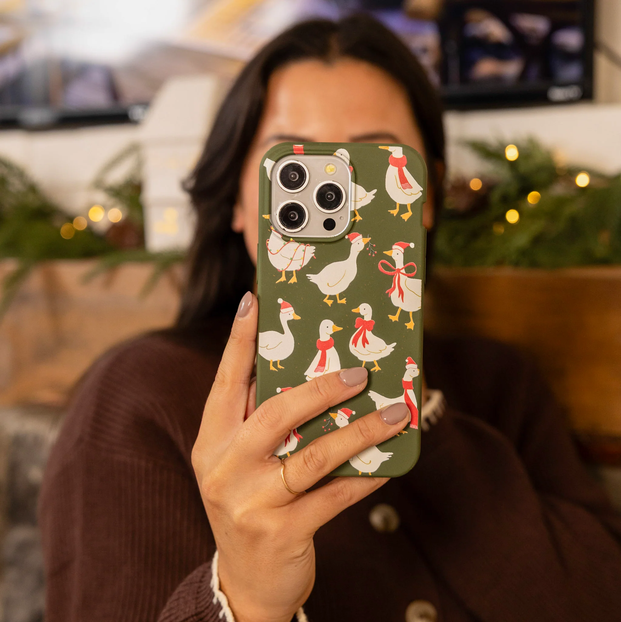 Forest Floor Duck the Halls iPhone 11 Case - Image 6