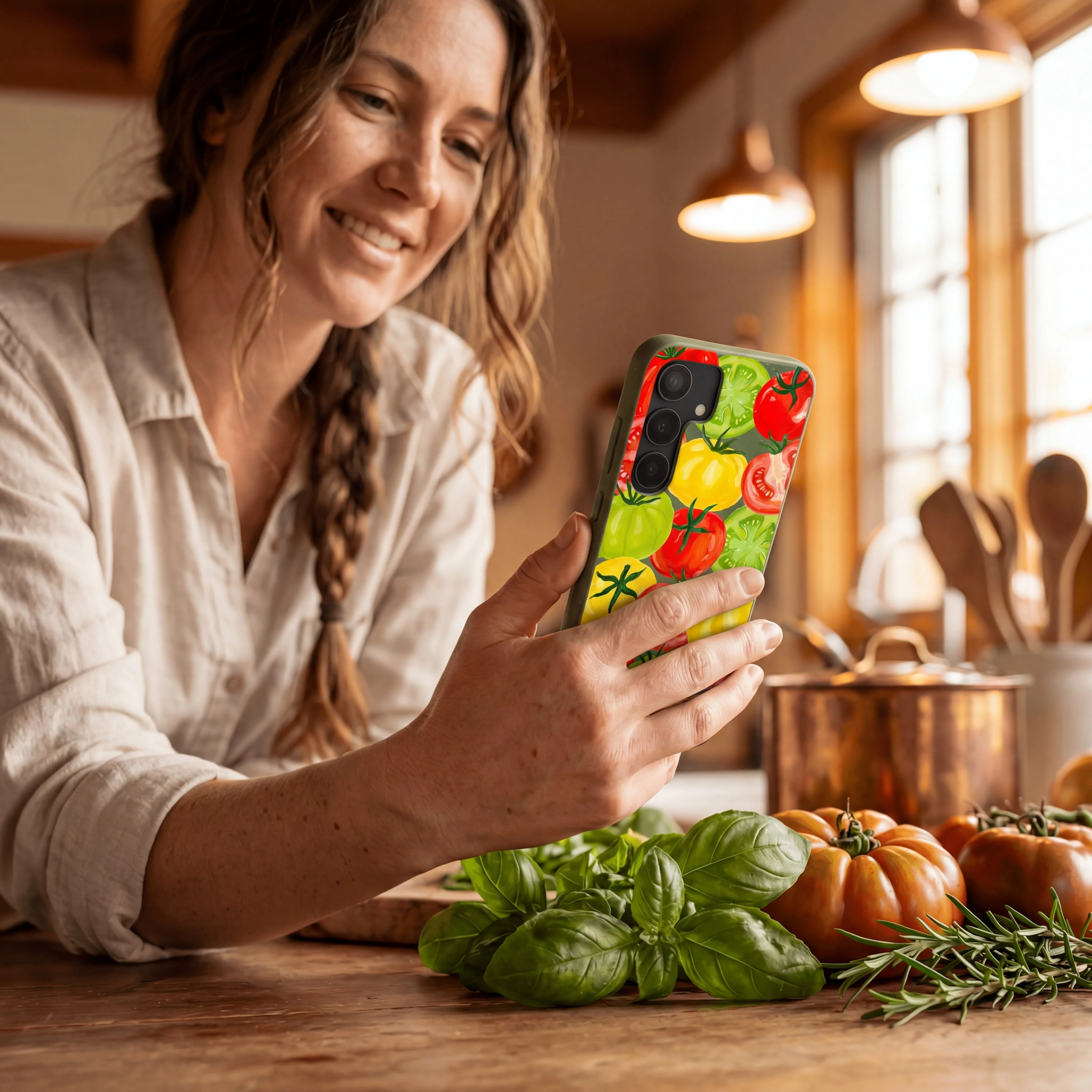 Forest Floor Tomato to Soup Samsung Galaxy S25 Case - Image 2