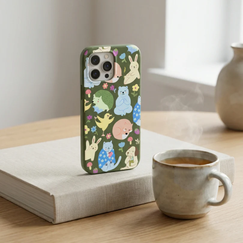 Forest Floor Wellness Creatures iPhone 14 Case - Image 5