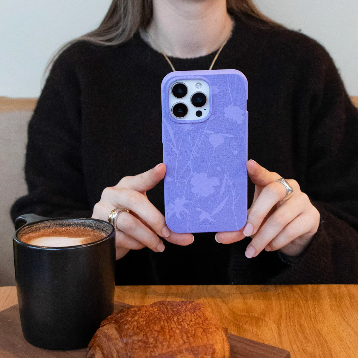 Lavender Wildflower Stitching Google Pixel 9 Pro XL Case - Image 2