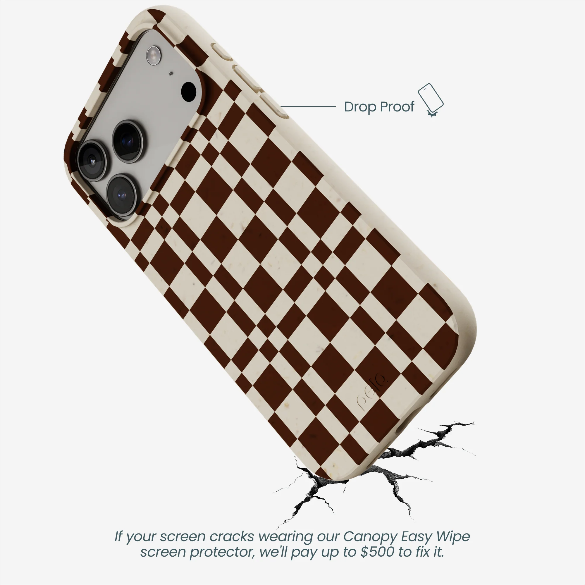 London Fog Chestnut Checkers iPhone 17 Pro Max Case - Image 4