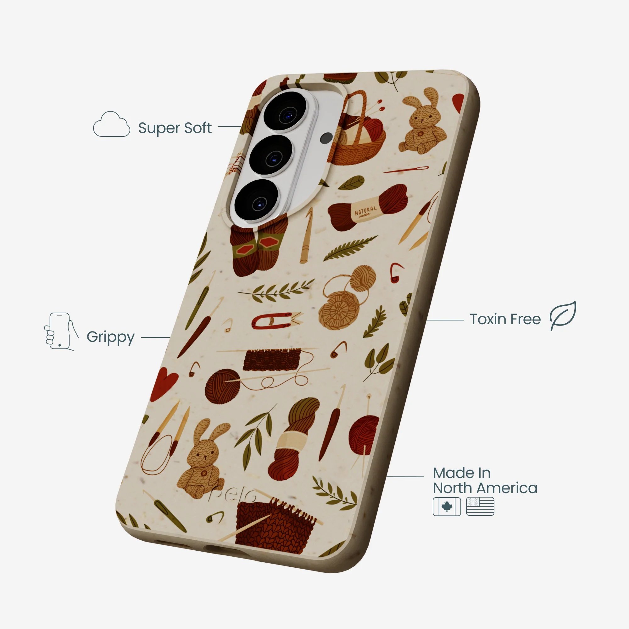 London Fog Cozy Knit Samsung Galaxy S26 Case - Image 3
