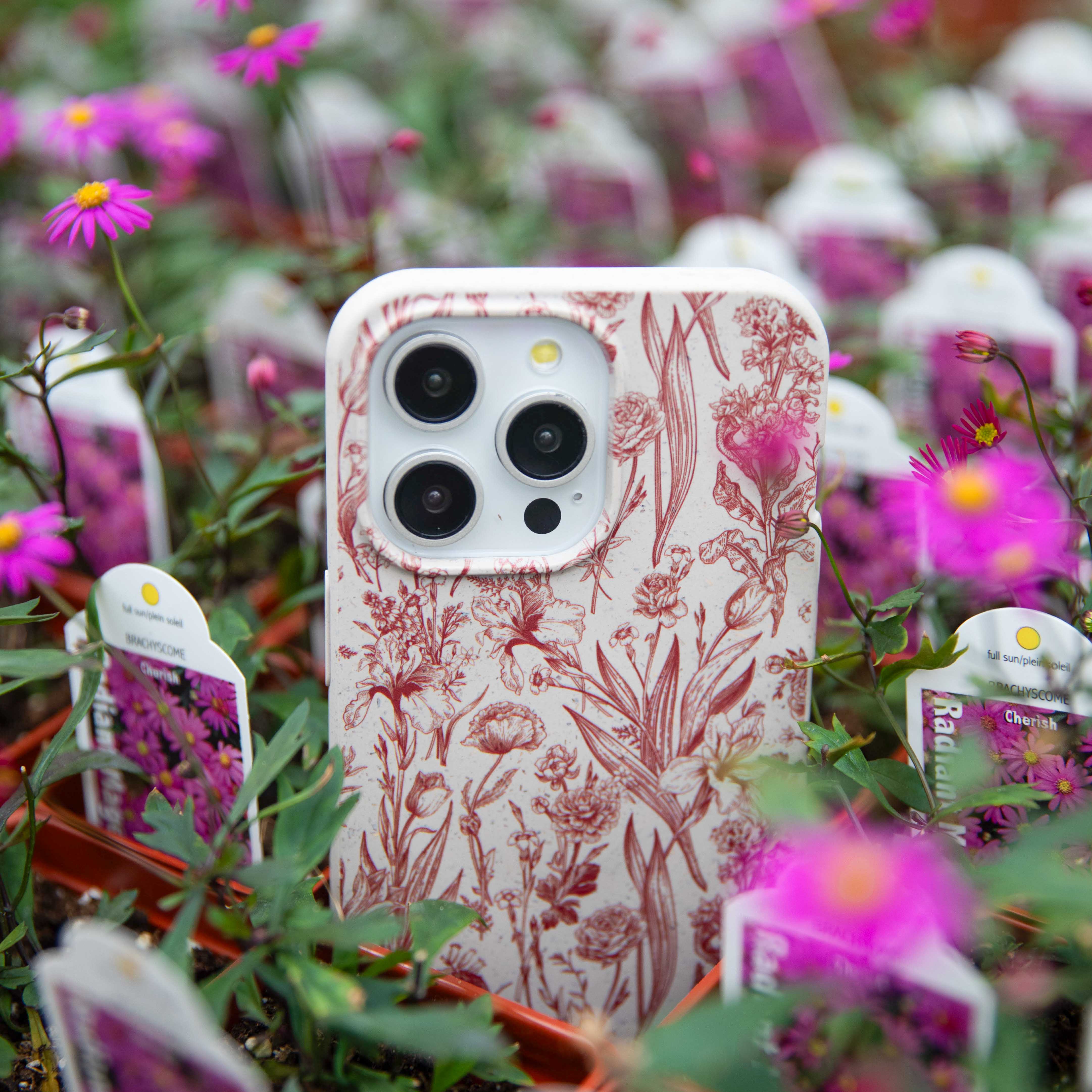 London Fog Crimson Bouquet iPhone 6/6s/7/8/SE Case - Image 5