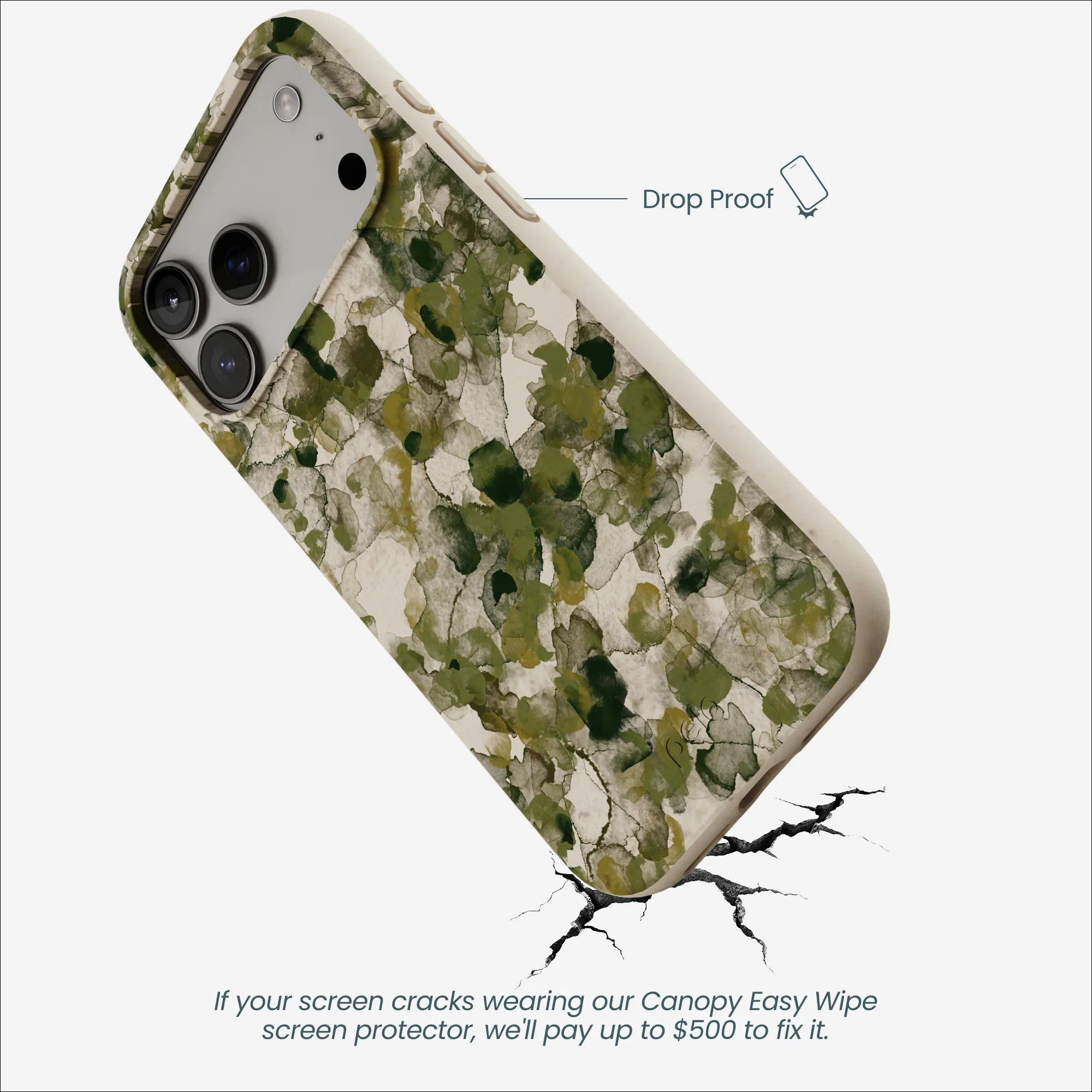 London Fog Foliage Camo iPhone 17 Pro Max Case - Image 5