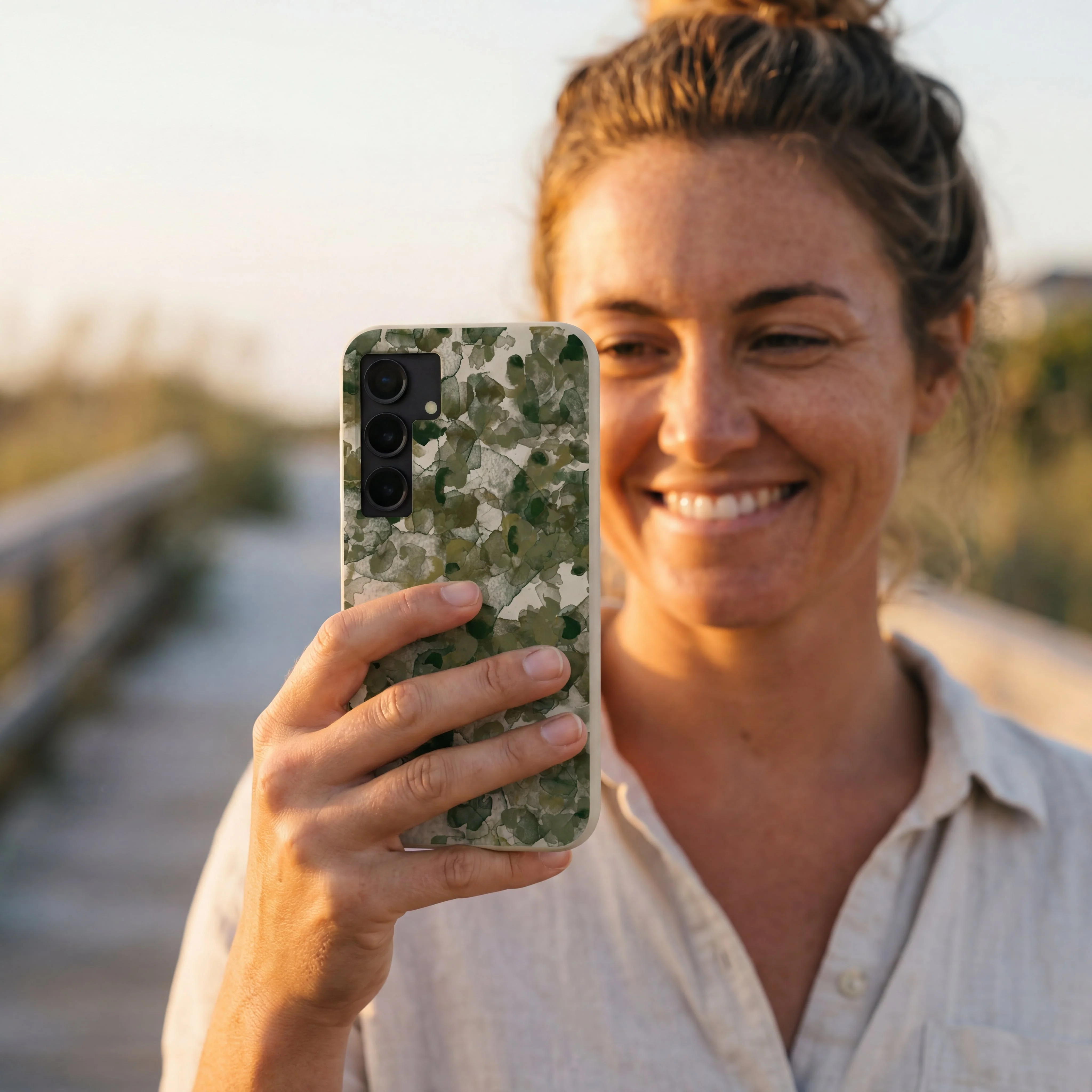 London Fog Foliage Camo Samsung Galaxy S24+(Plus) Case - Image 2