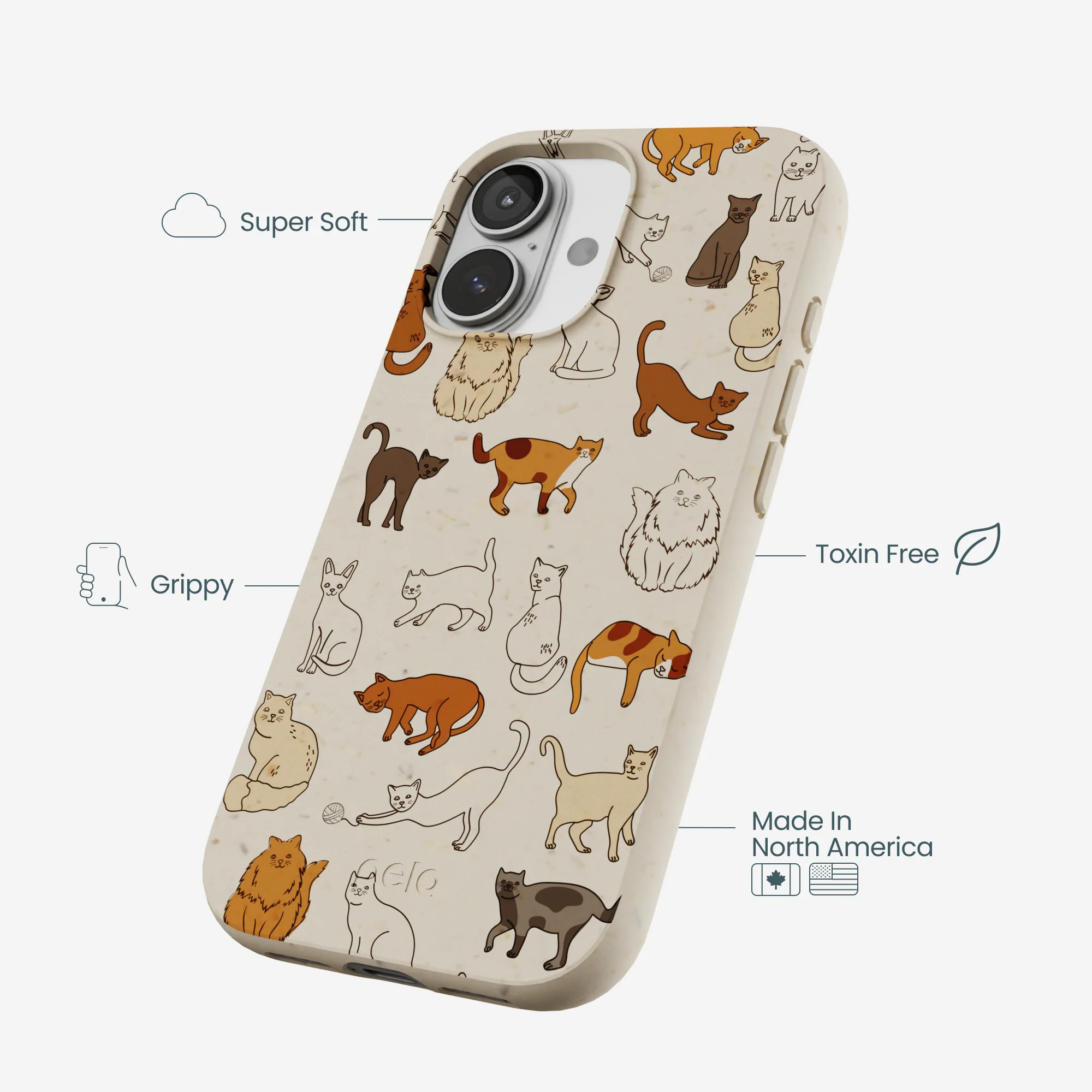 London Fog Kitty Cats iPhone 17 Case - Image 4
