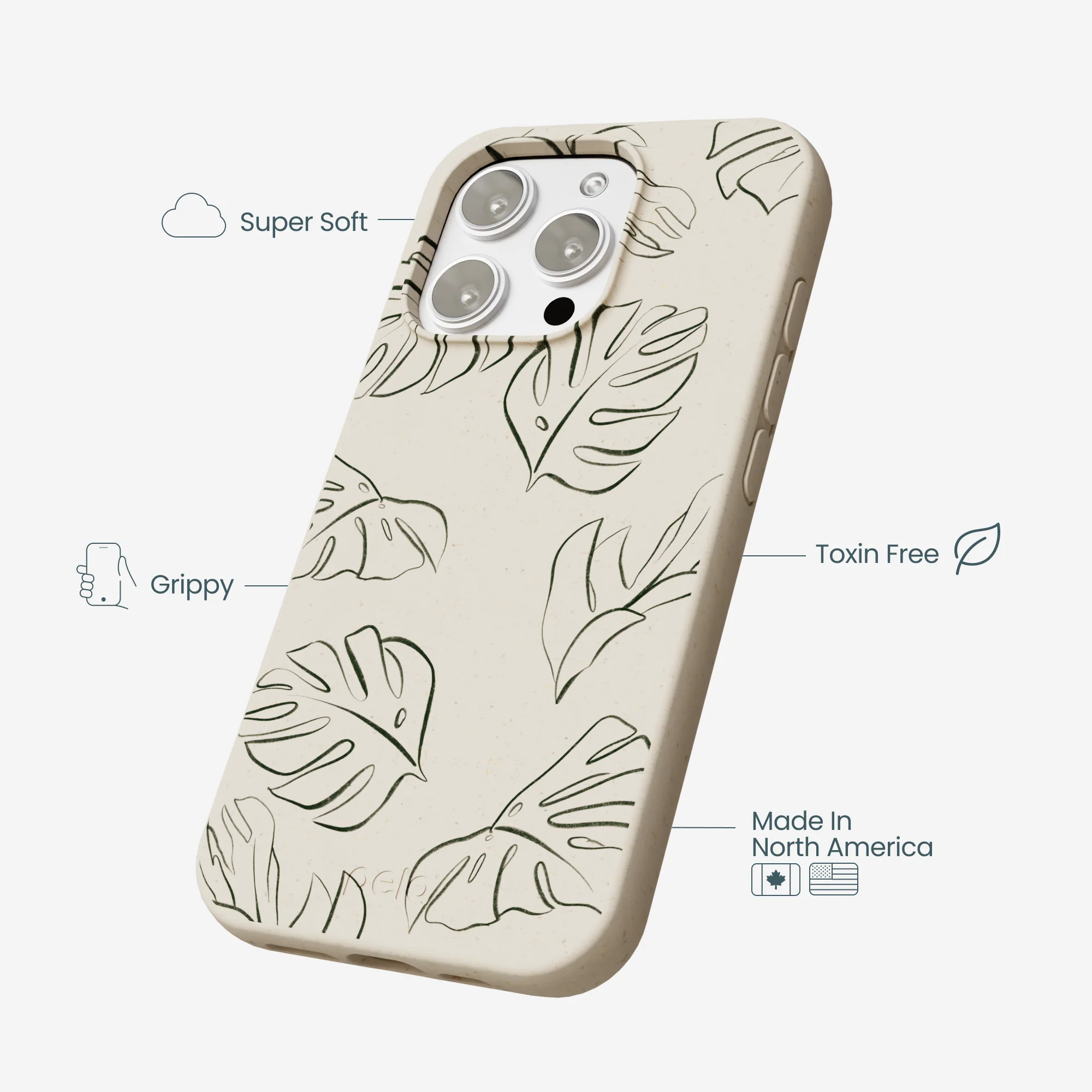 London Fog Leaf Lines iPhone 16 Pro Max Case - Image 4