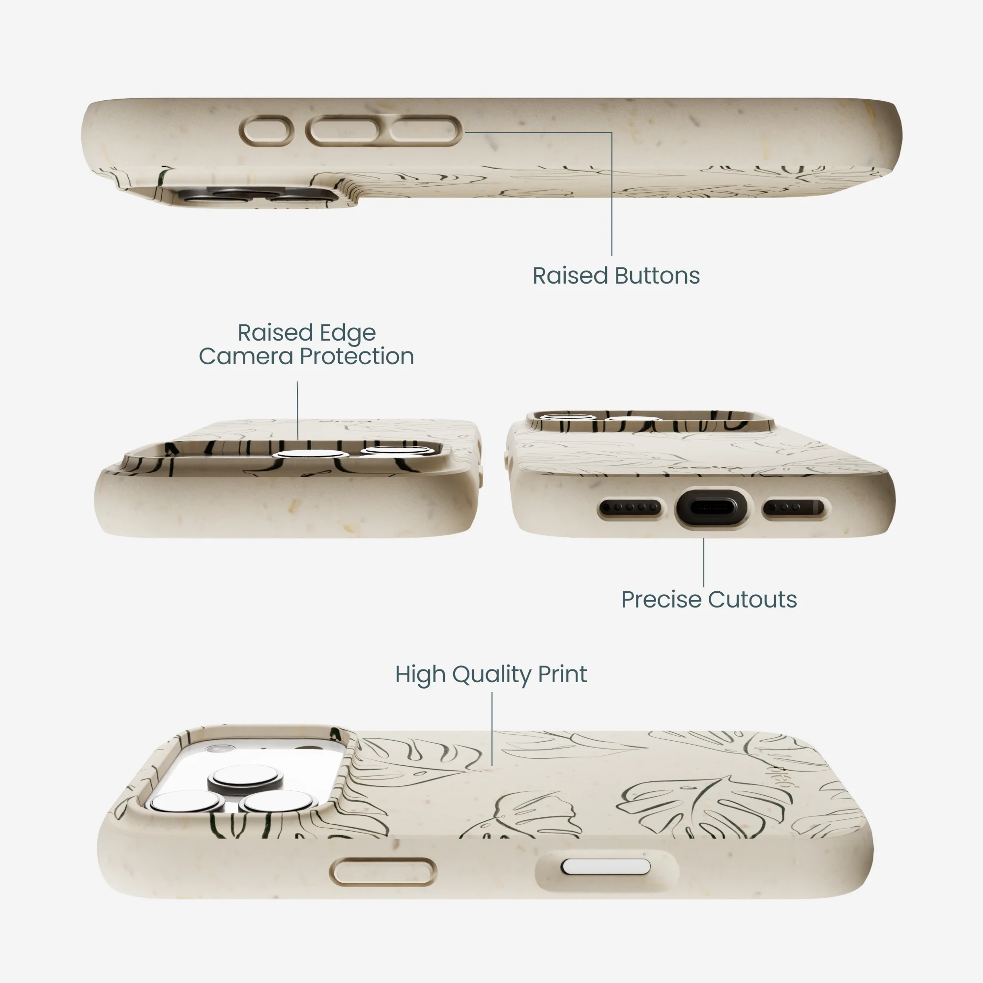 London Fog Leaf Lines iPhone 17 Pro Case - Image 3