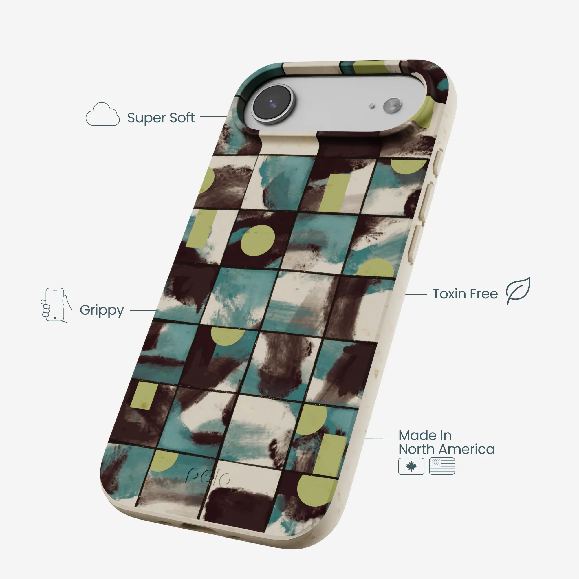 London Fog Mosaic Puzzle iPhone Air Case - Image 4