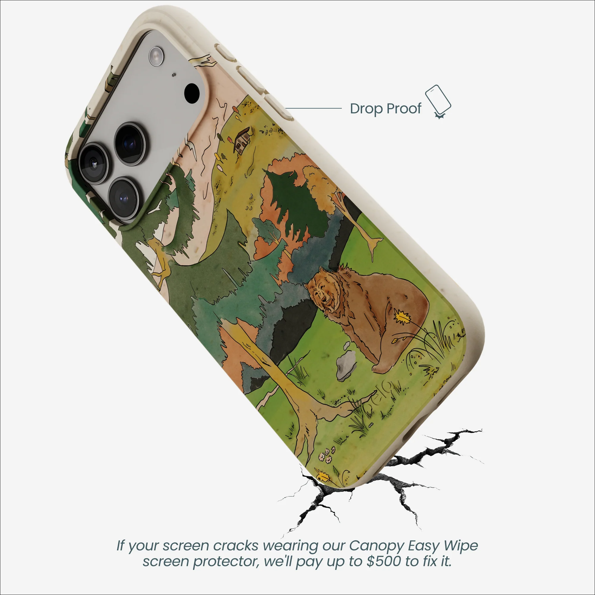 London Fog Rocky Bear iPhone 17 Pro Max Case - Image 5