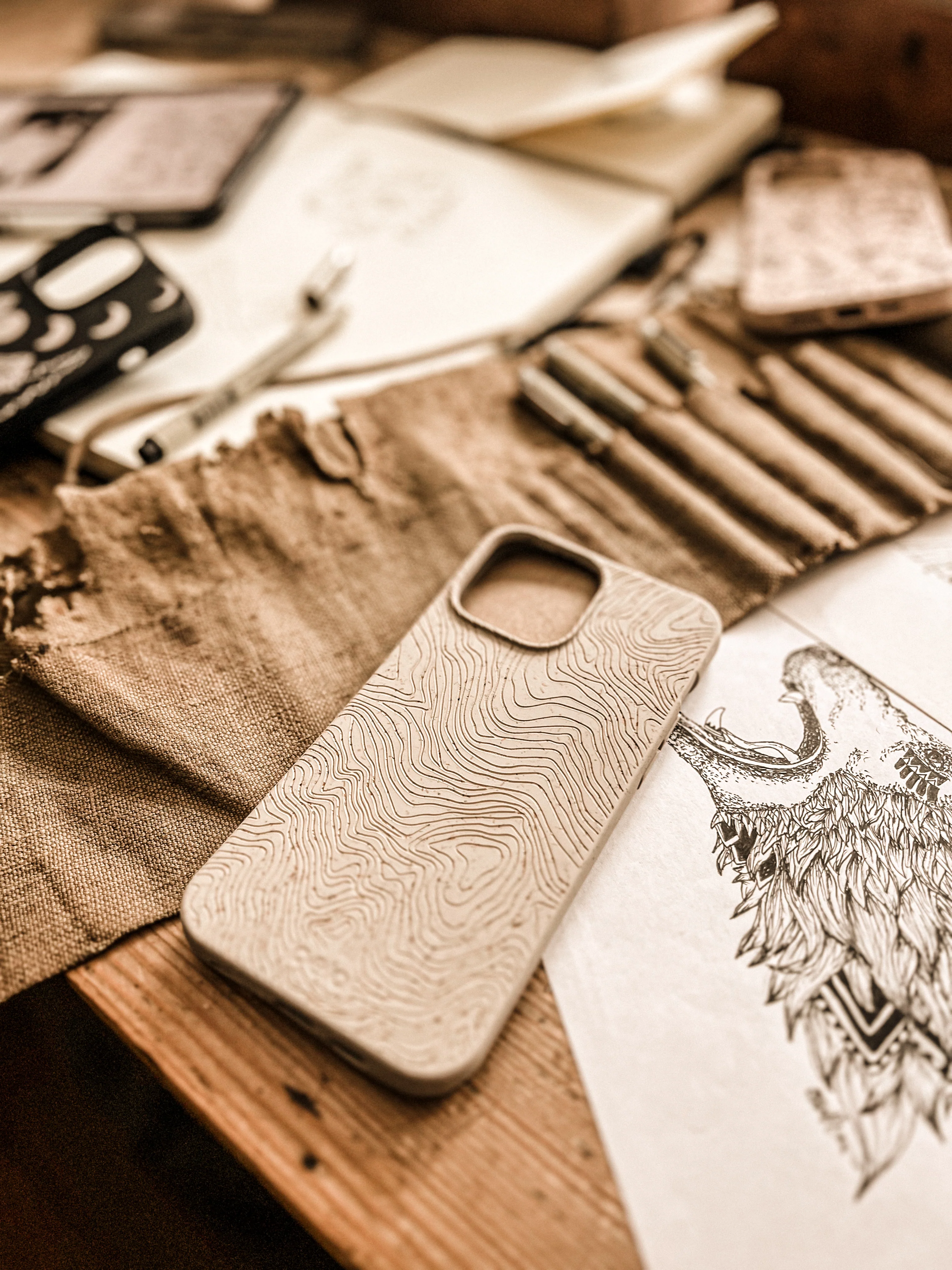 London Fog Trail Lines iPhone 14 Case - Image 2