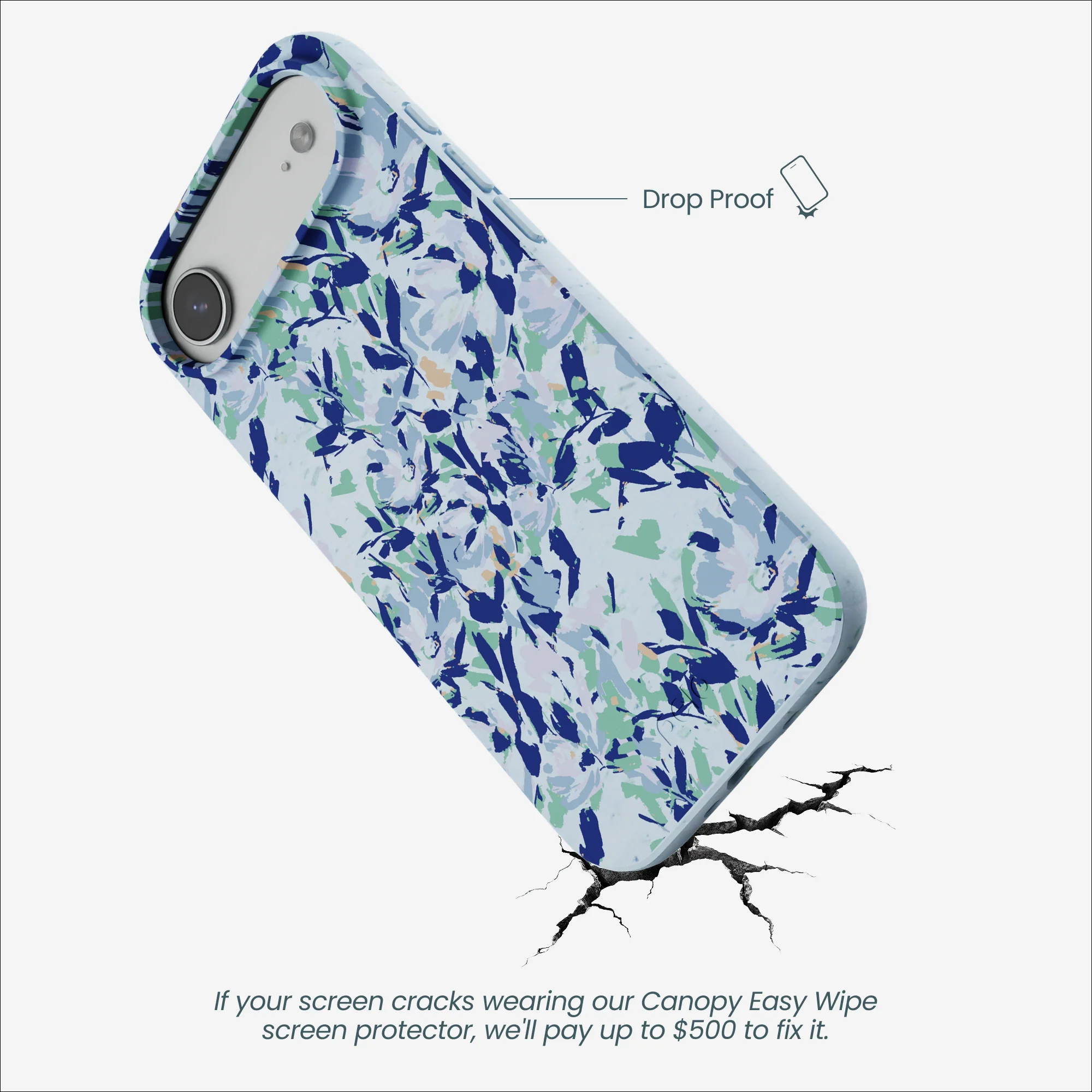 Powder Blue Blue Blooms iPhone 17 Air Case - Image 4
