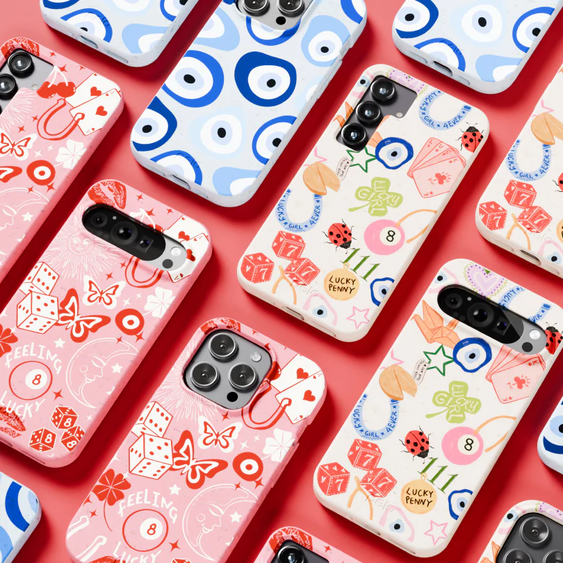 Powder Blue Evil Eye iPhone 17 Pro Max Case - Image 10