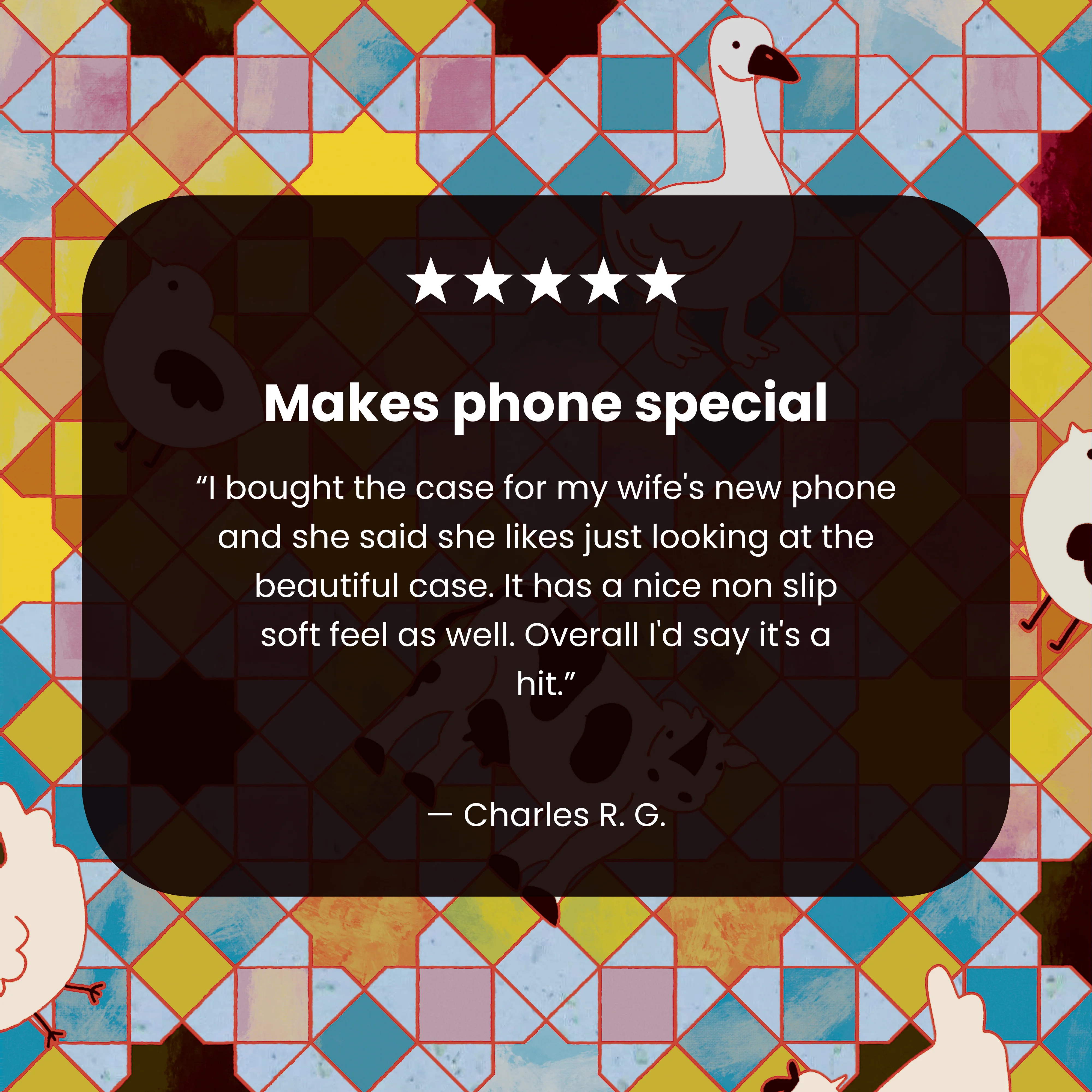 Powder Blue Farmers Mosaic Google Pixel 6 Case - Image 3
