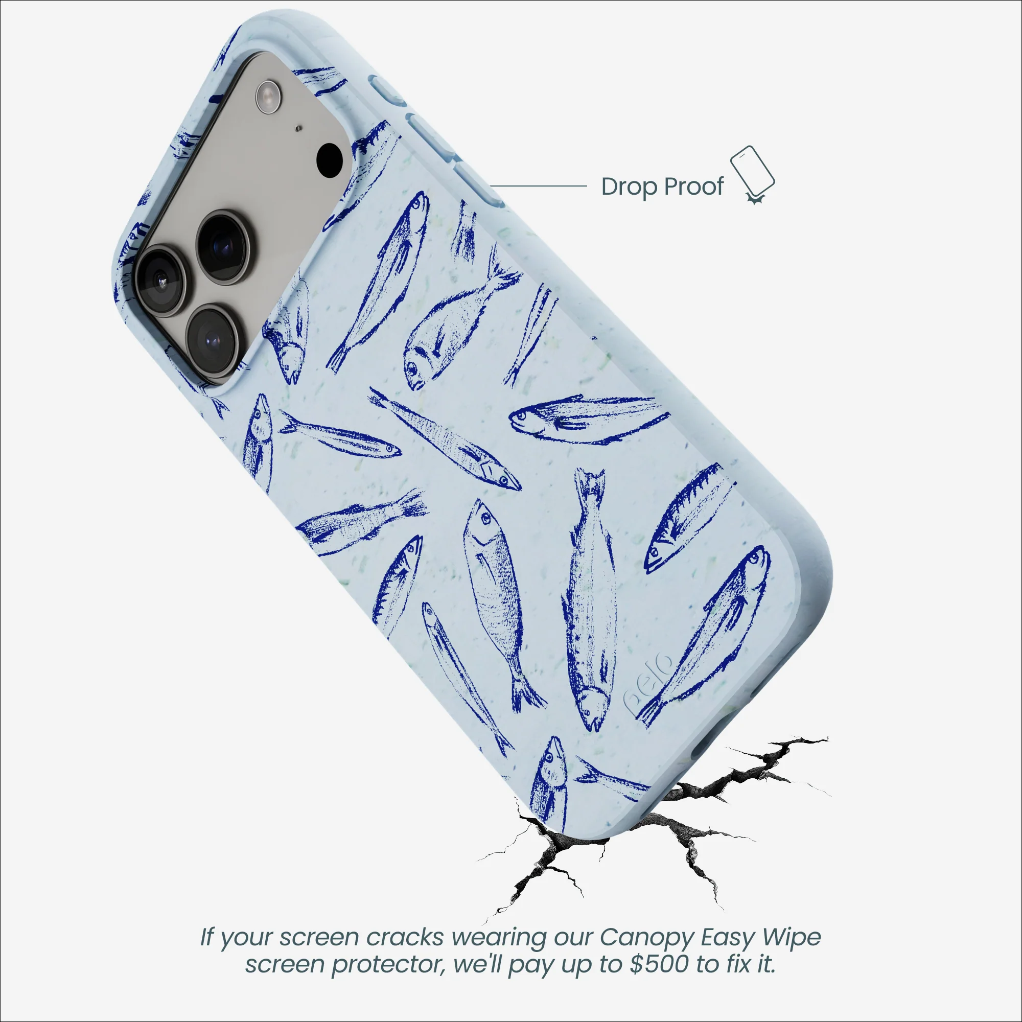 Powder Blue Fishery iPhone 17 Pro Max Case - Image 4