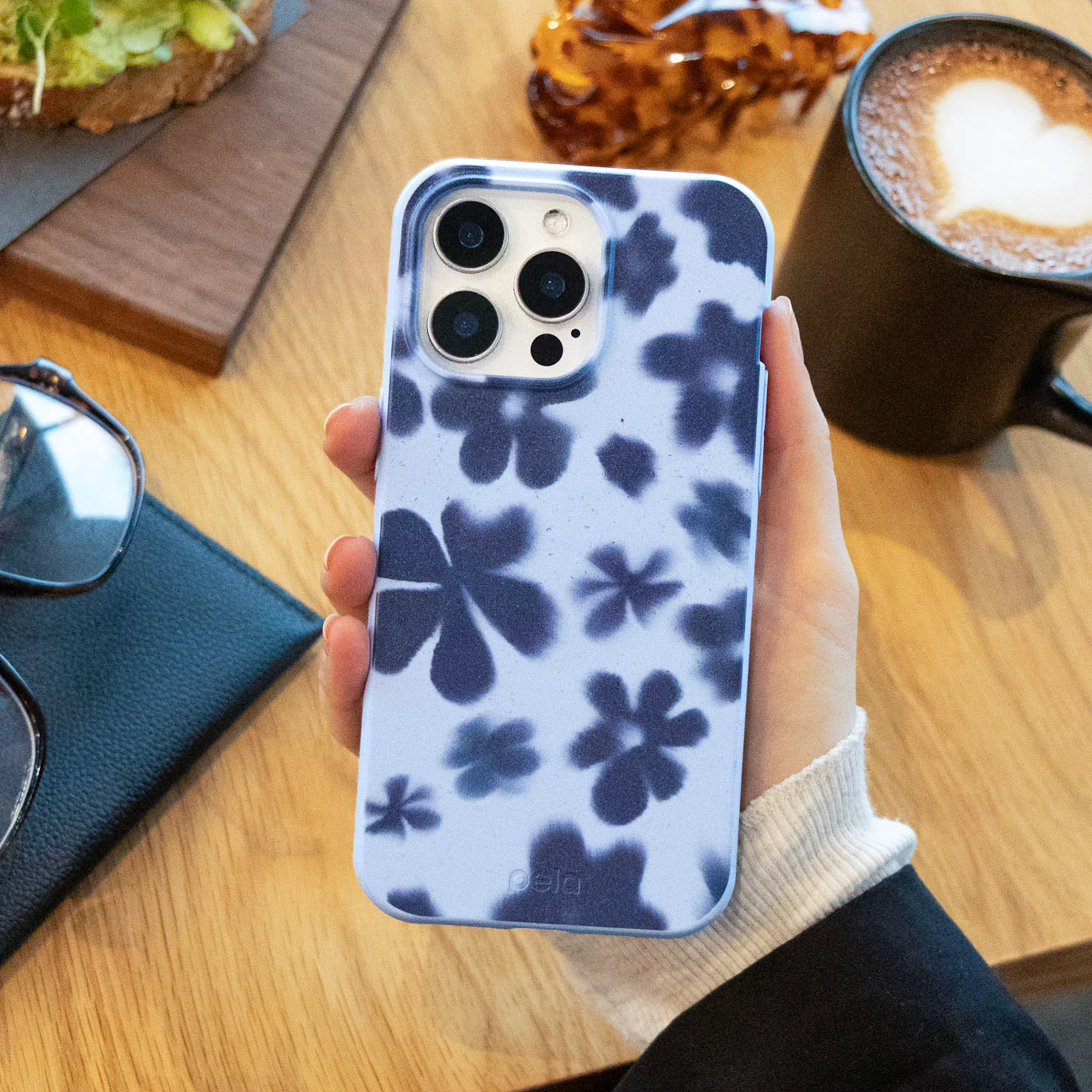 Powder Blue Hazy Daisies Google Pixel 6a Case - Image 5