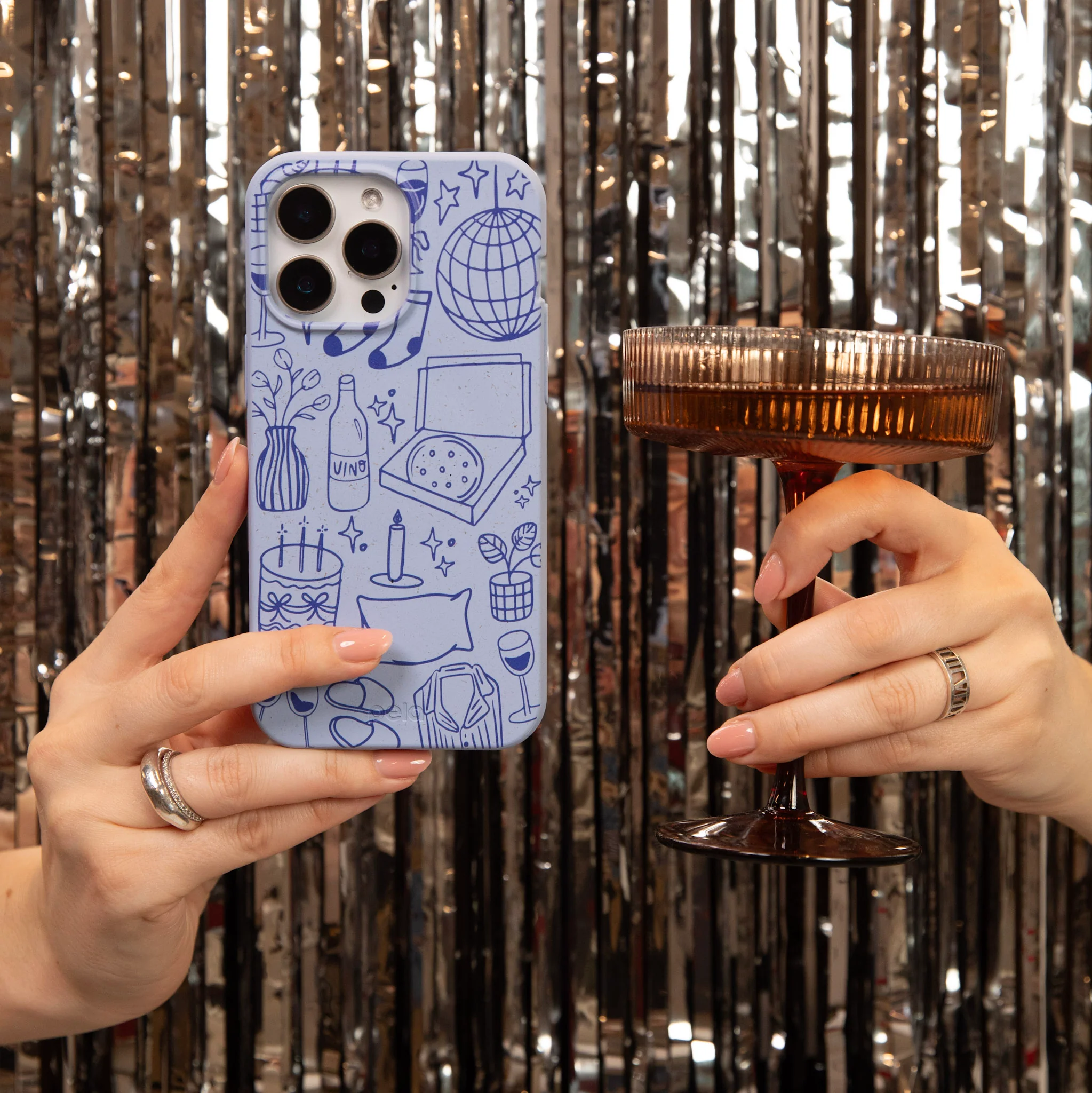 Powder Blue Home for Midnight iPhone 16e/17e Case - Image 2