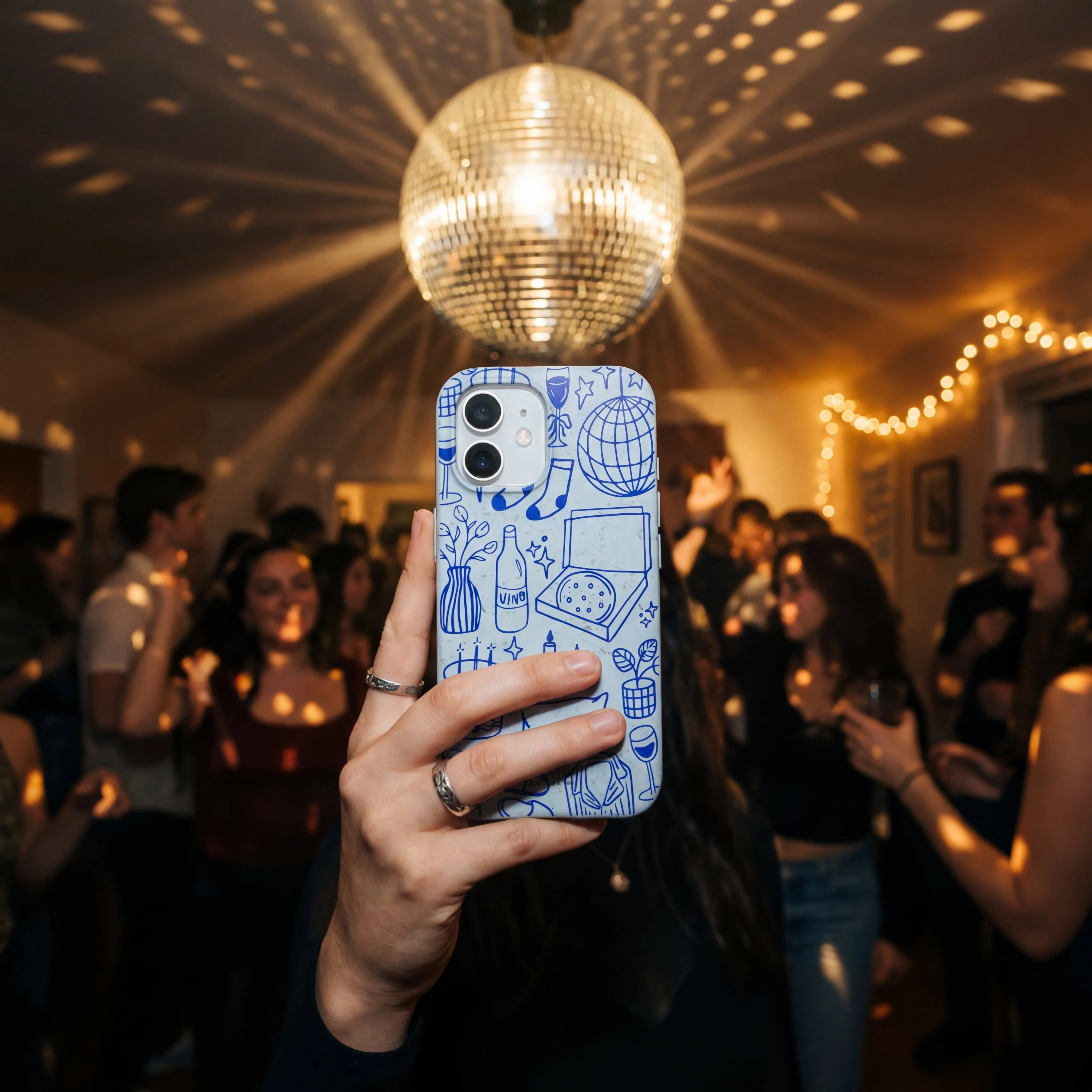 Powder Blue Home for Midnight iPhone 17 Case - Image 2