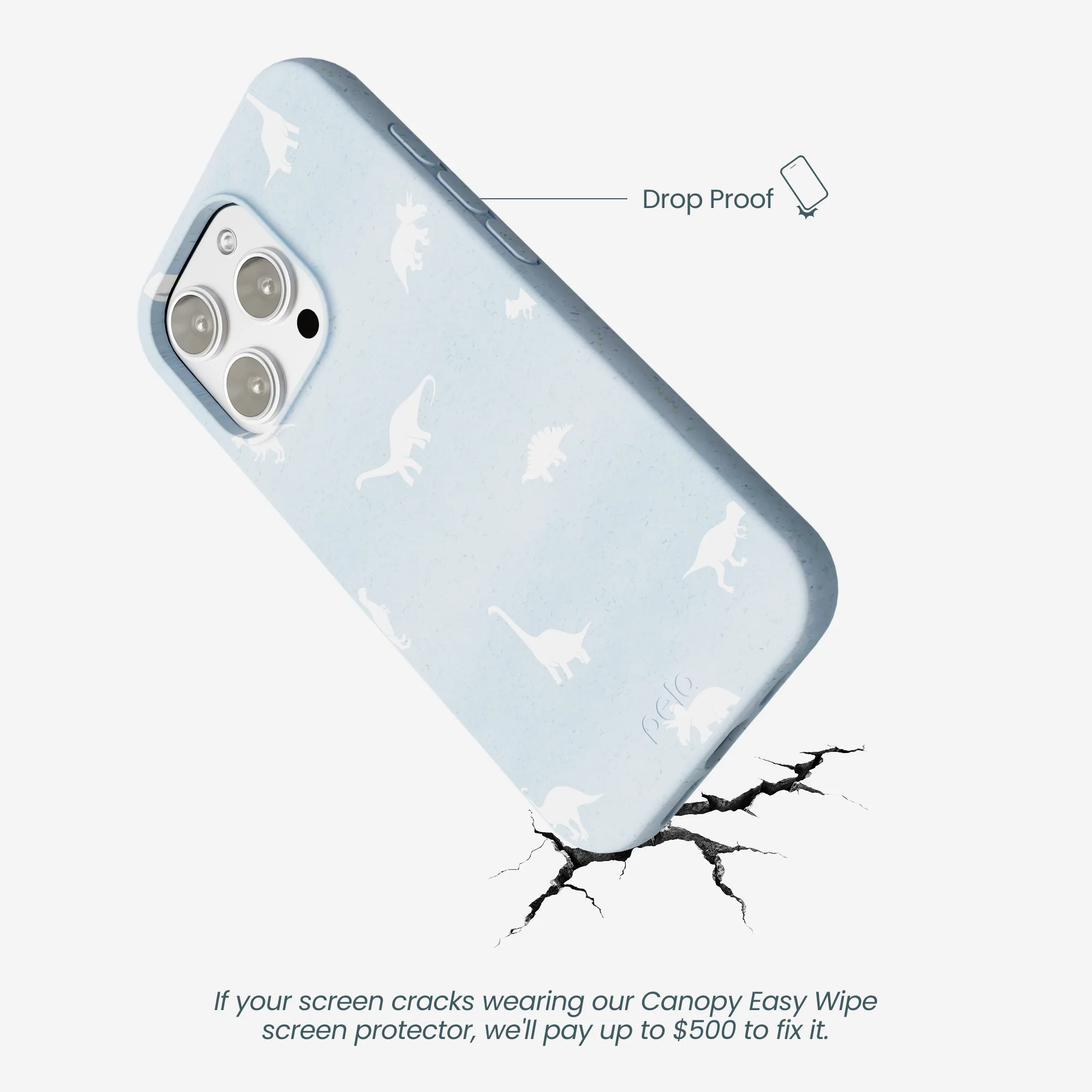 Powder Blue Lil Dinos iPhone 16 Pro Max Case - Image 5